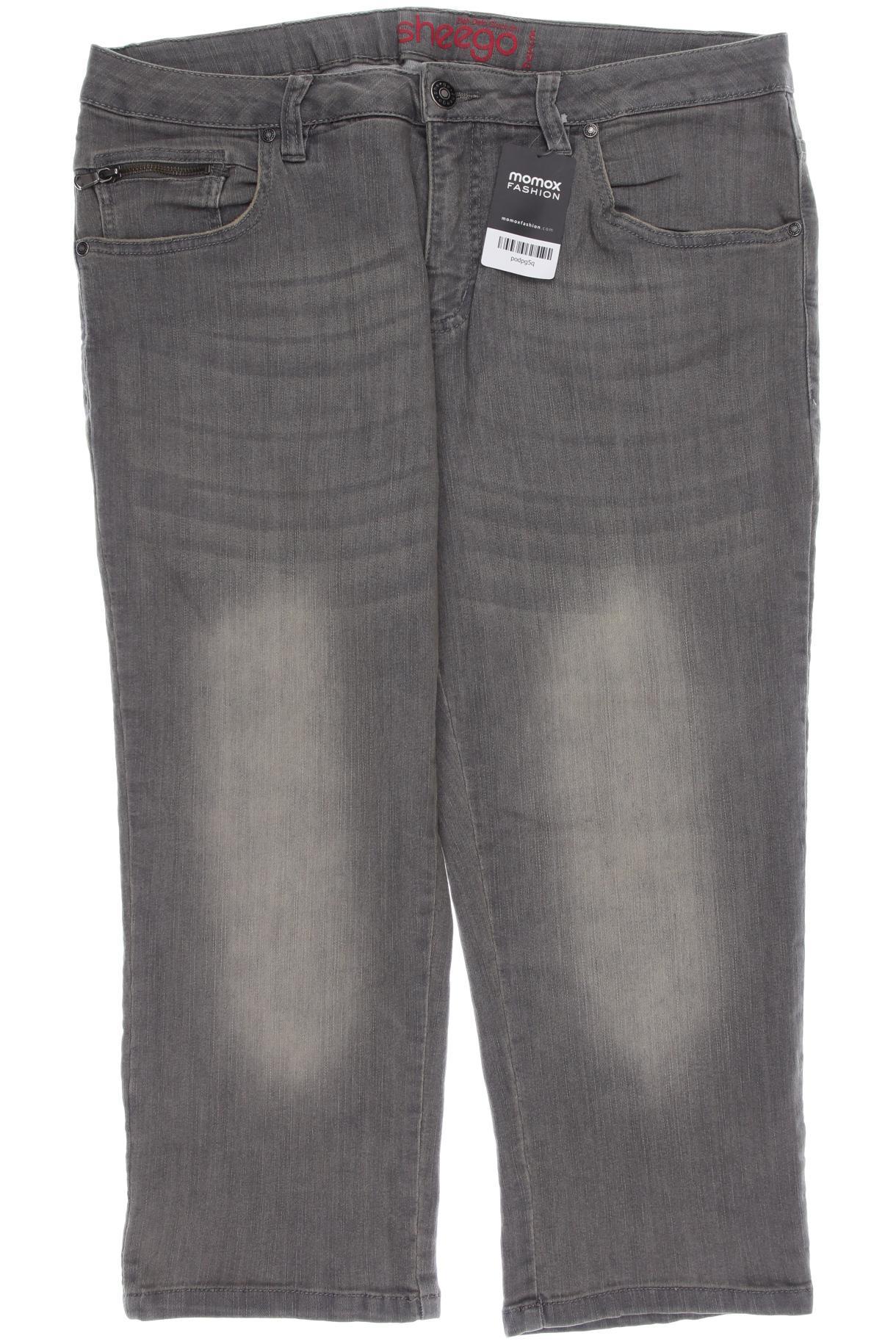 

sheego Damen Jeans, grau, Gr. 48