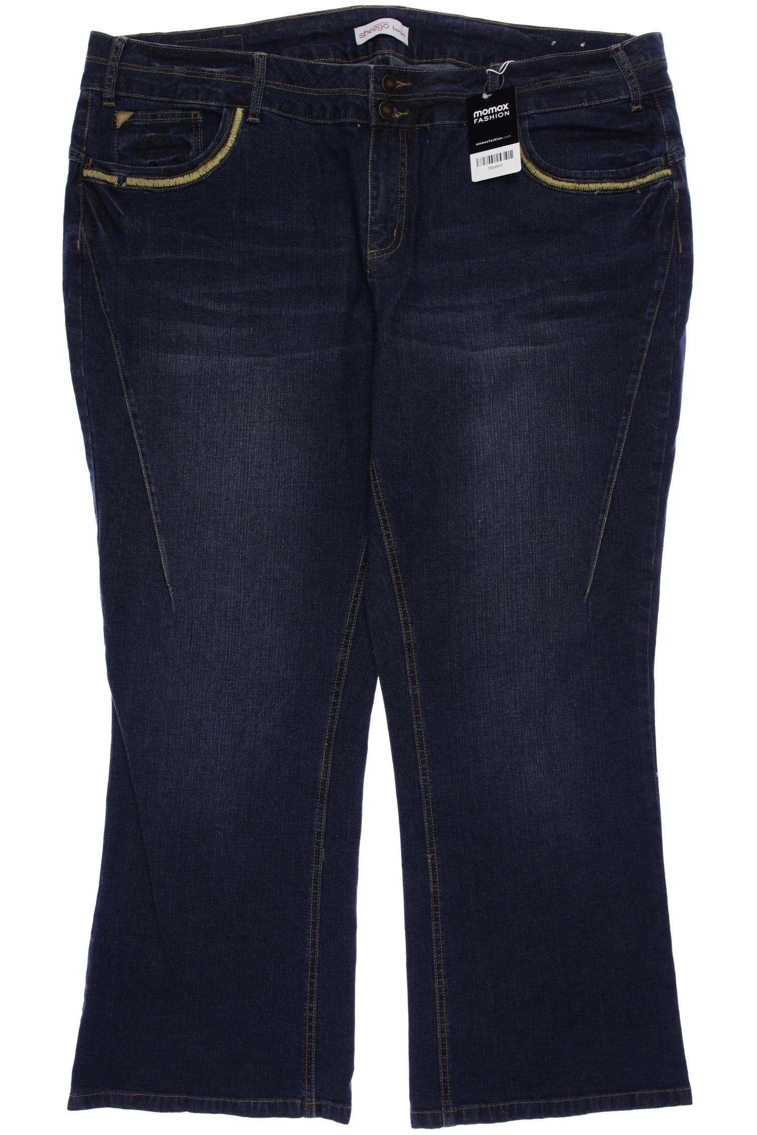 

sheego Damen Jeans, marineblau, Gr. 54