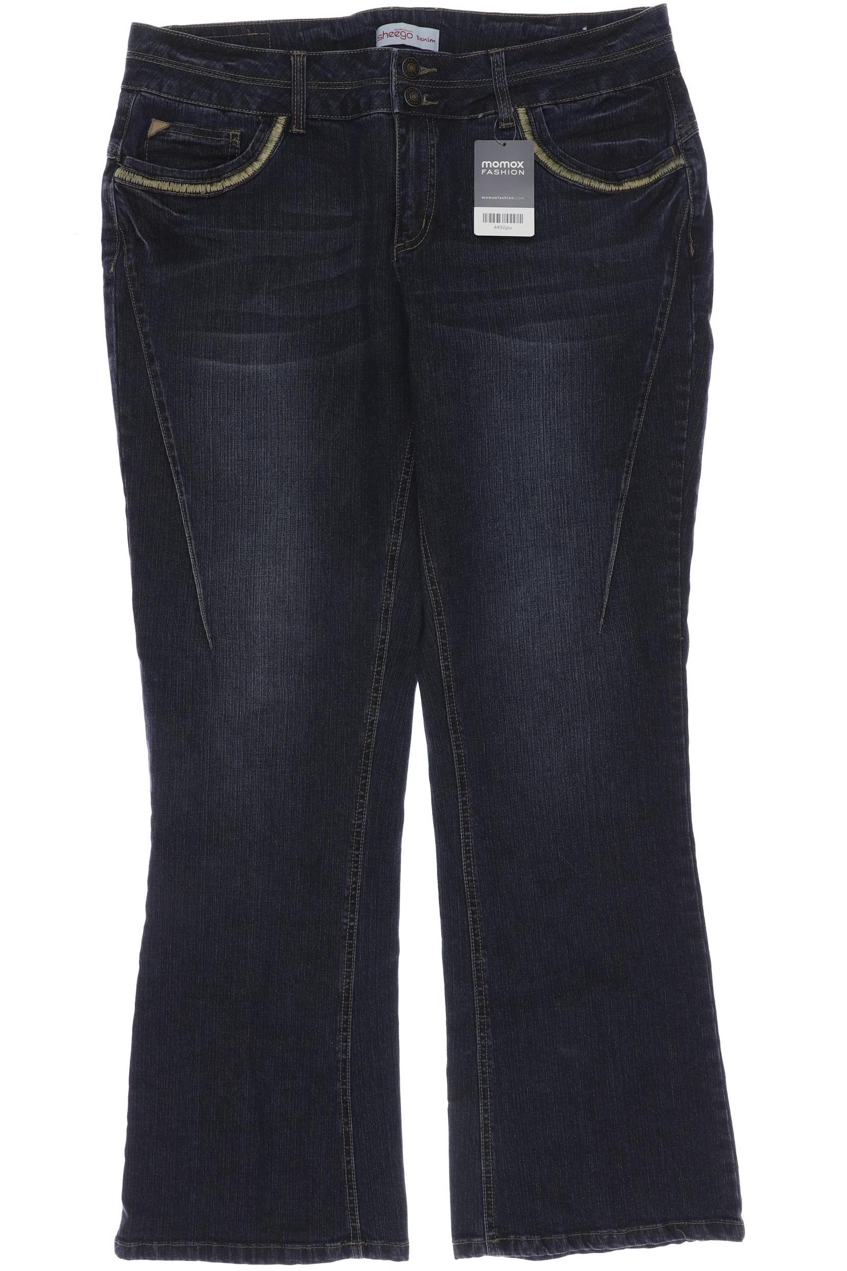 

sheego Damen Jeans, marineblau, Gr. 46