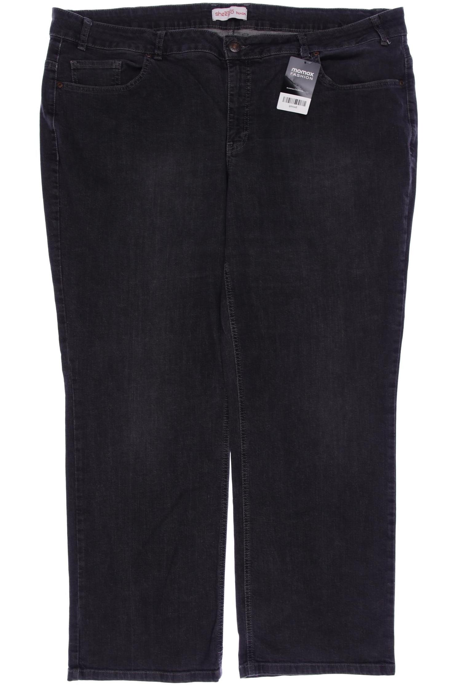 

sheego Damen Jeans, grau