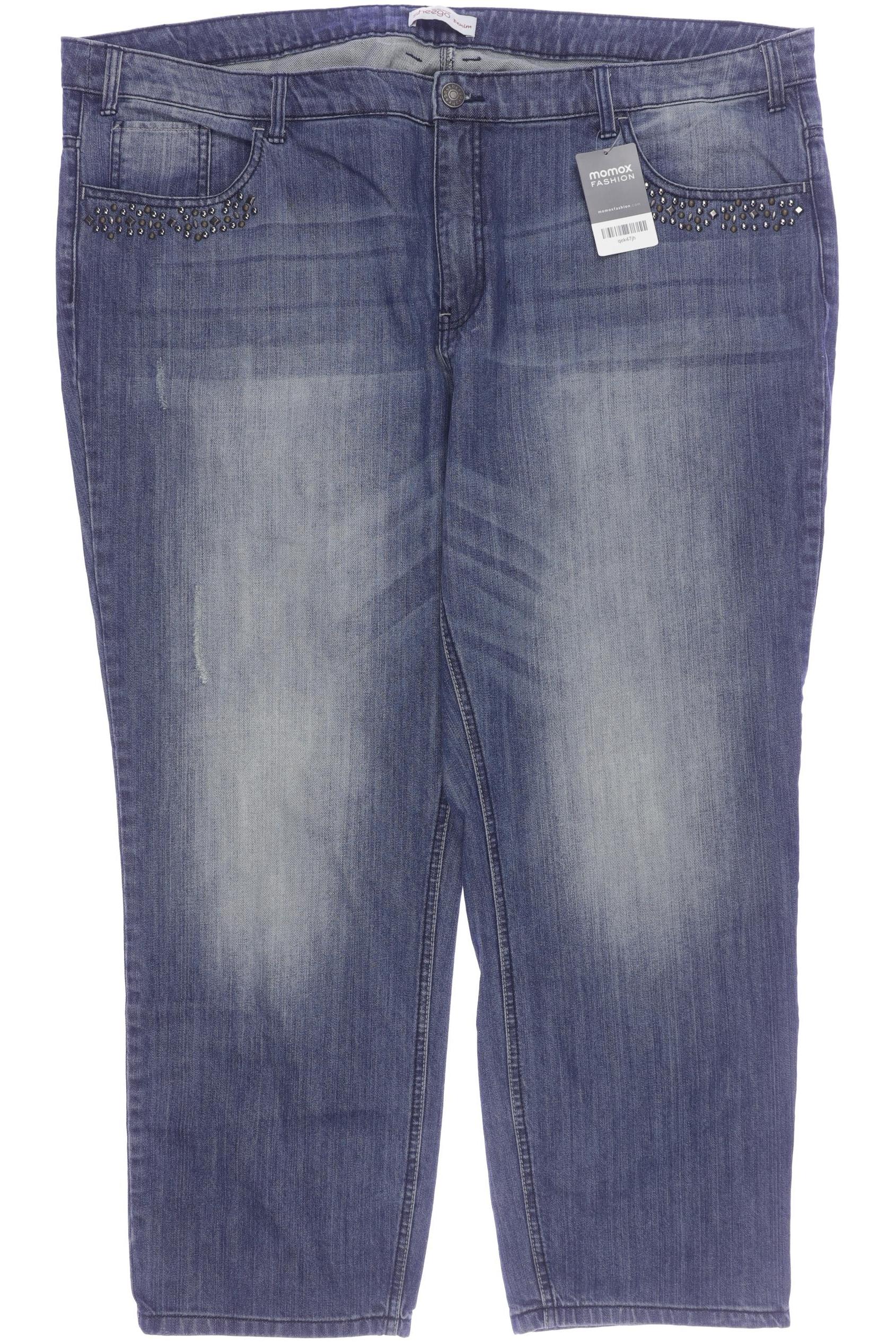 

sheego Damen Jeans, blau, Gr. 54