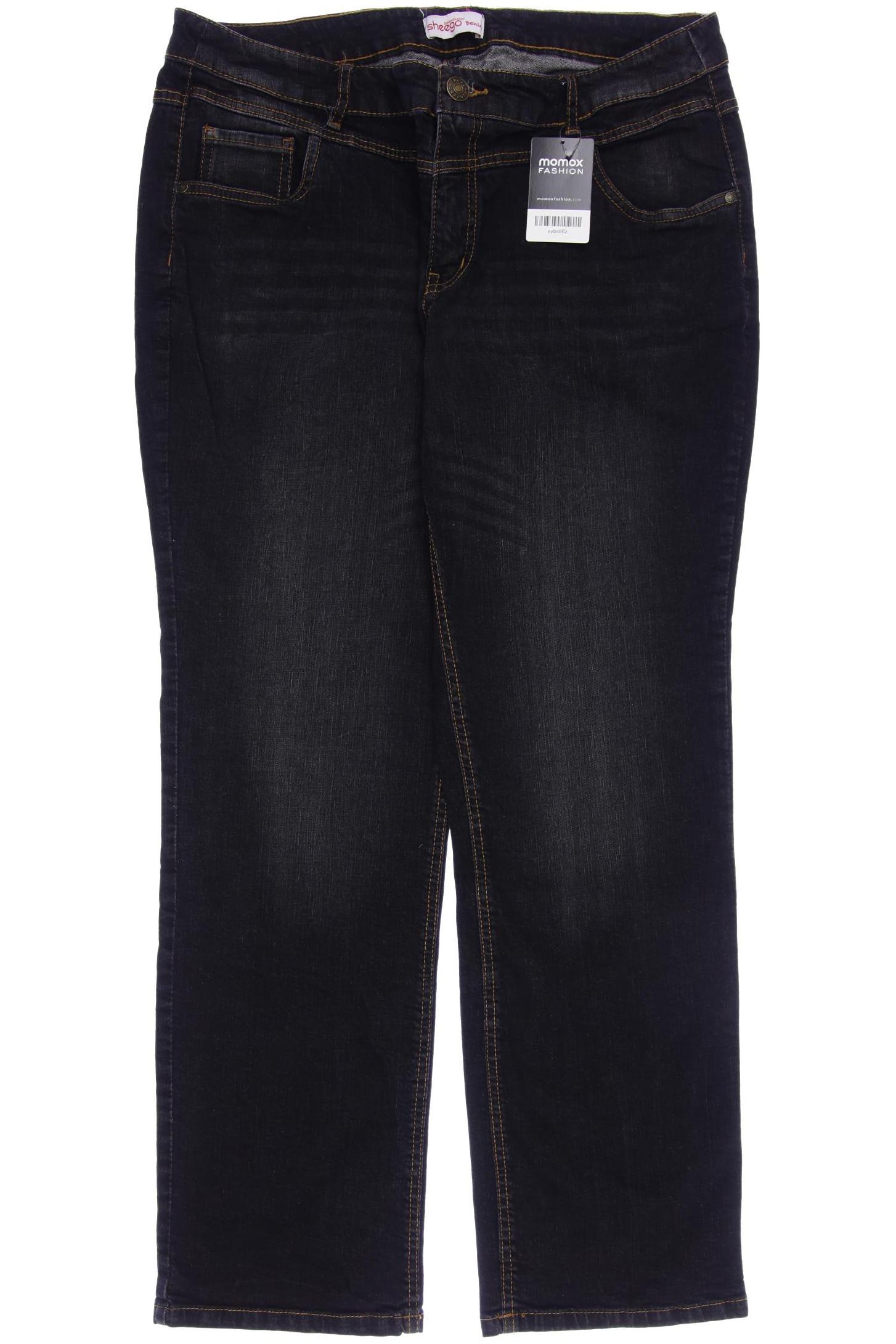 

sheego Damen Jeans, schwarz