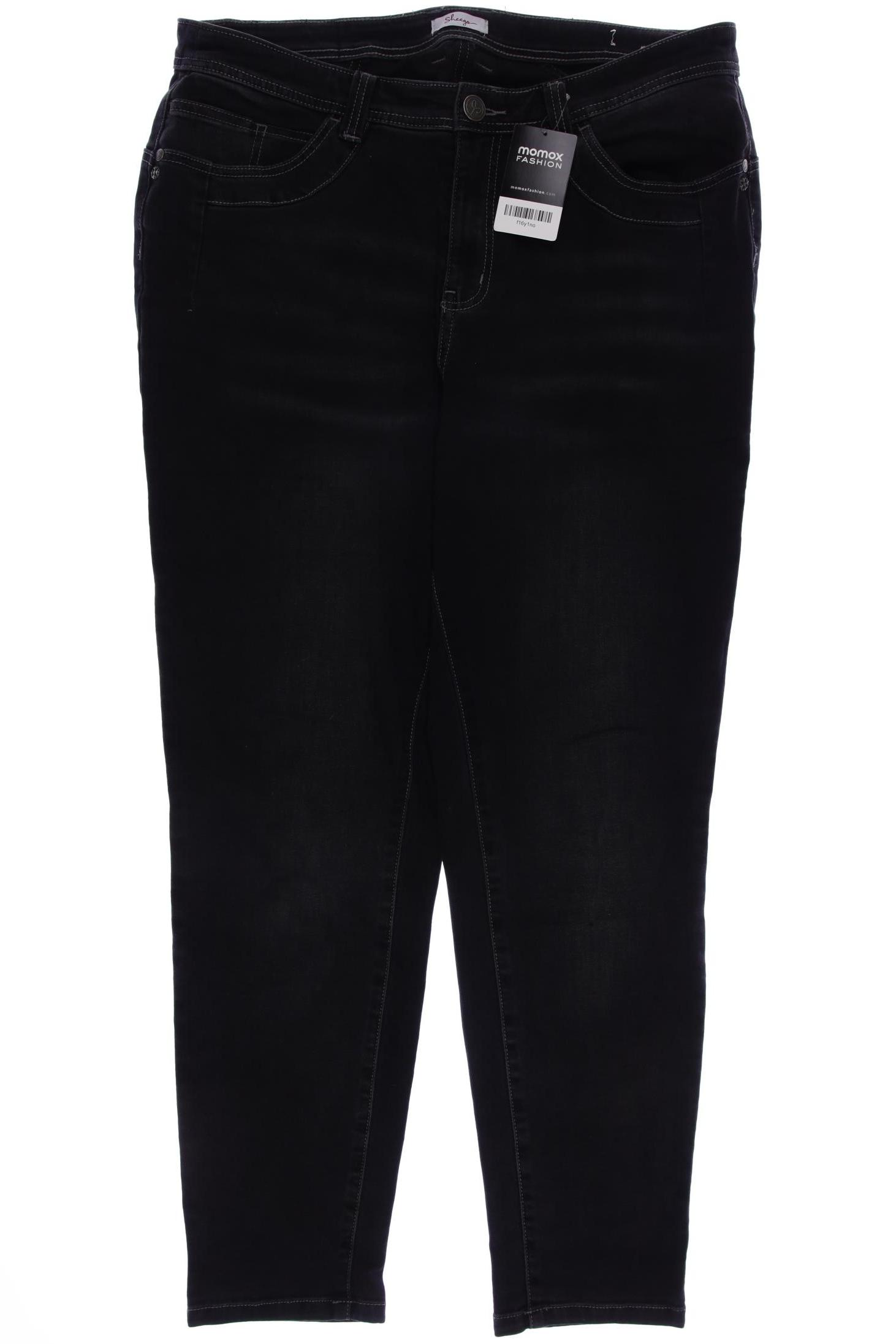 

sheego Damen Jeans, grau, Gr. 46