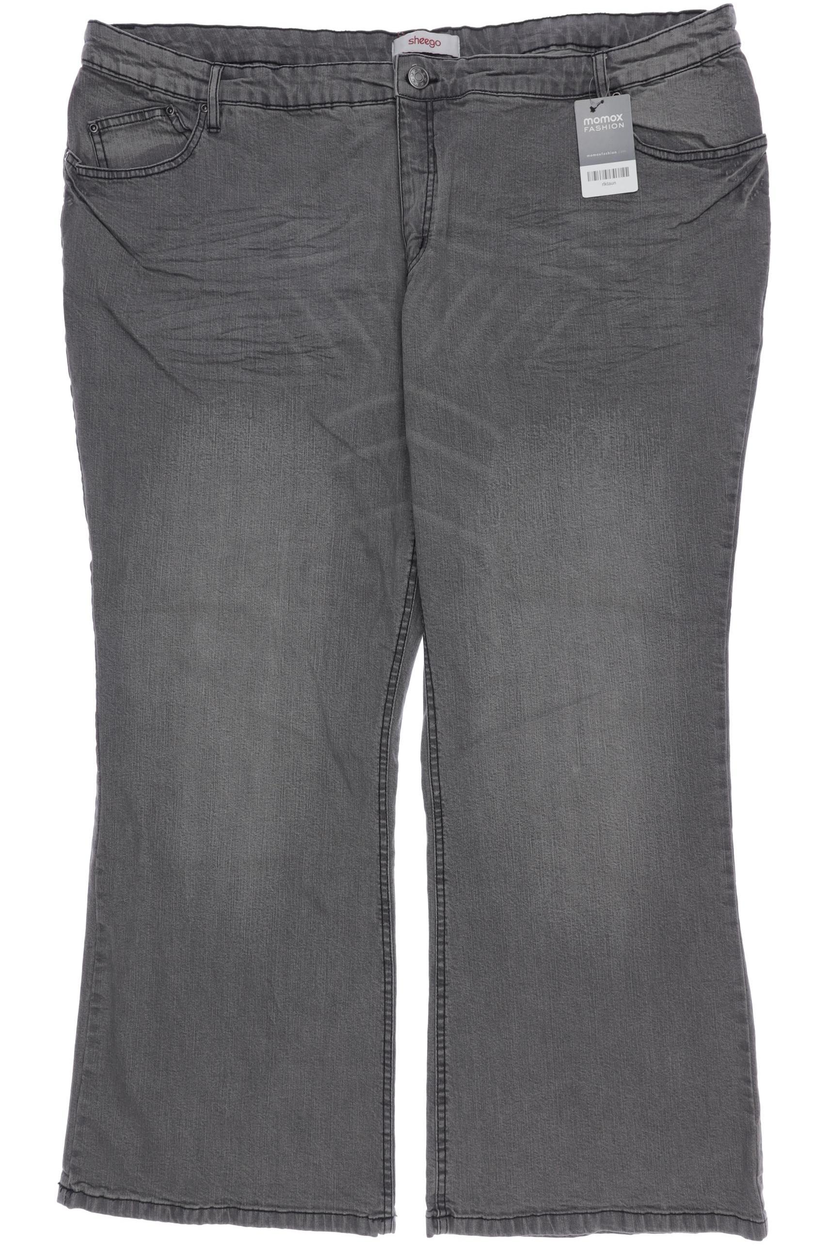 

sheego Damen Jeans, grau, Gr. 56