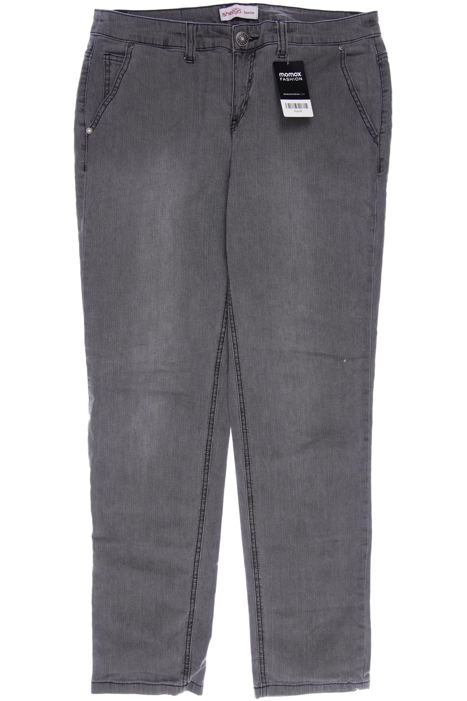 

sheego Damen Jeans, grau, Gr. 42