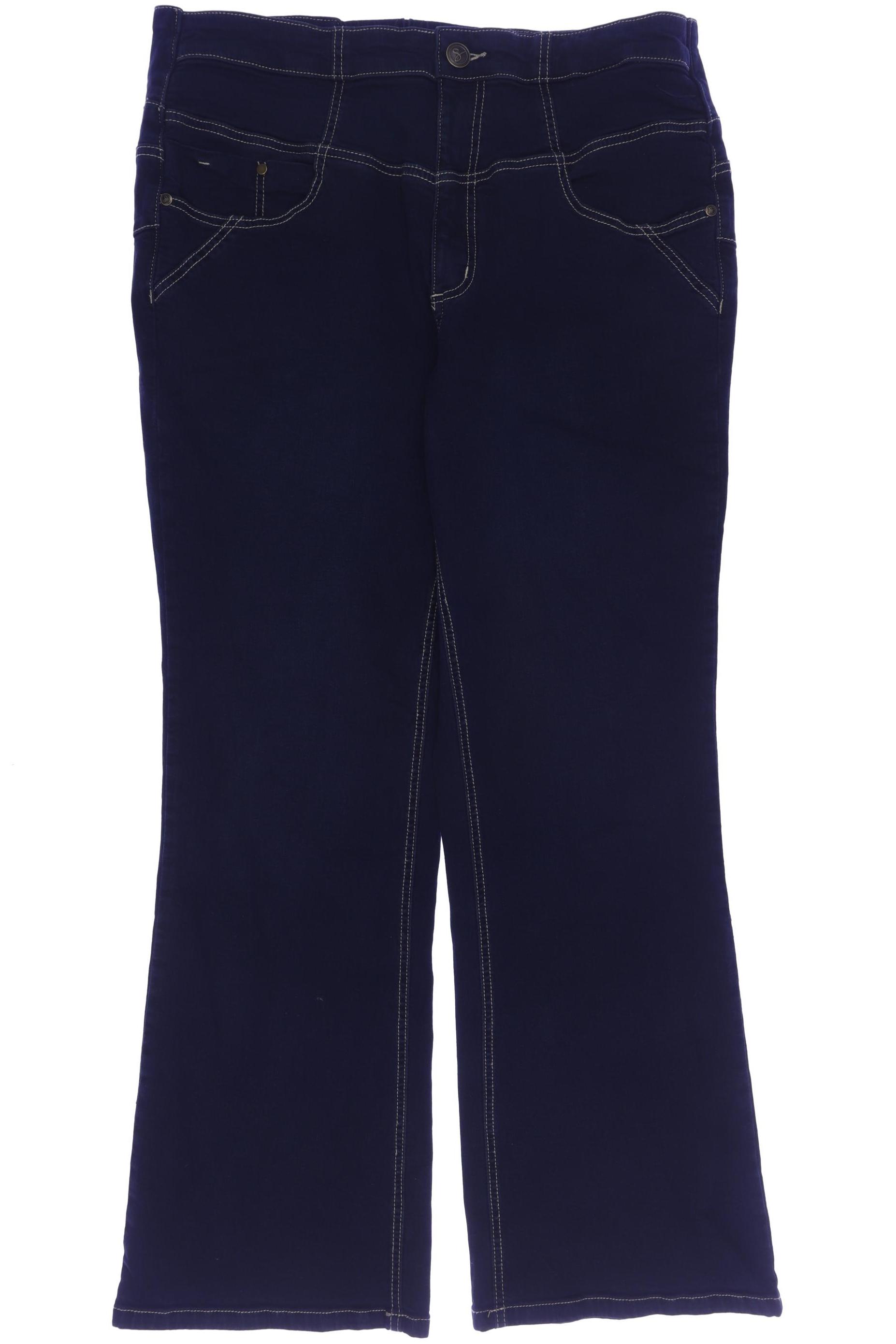 

sheego Damen Jeans, marineblau, Gr. 44