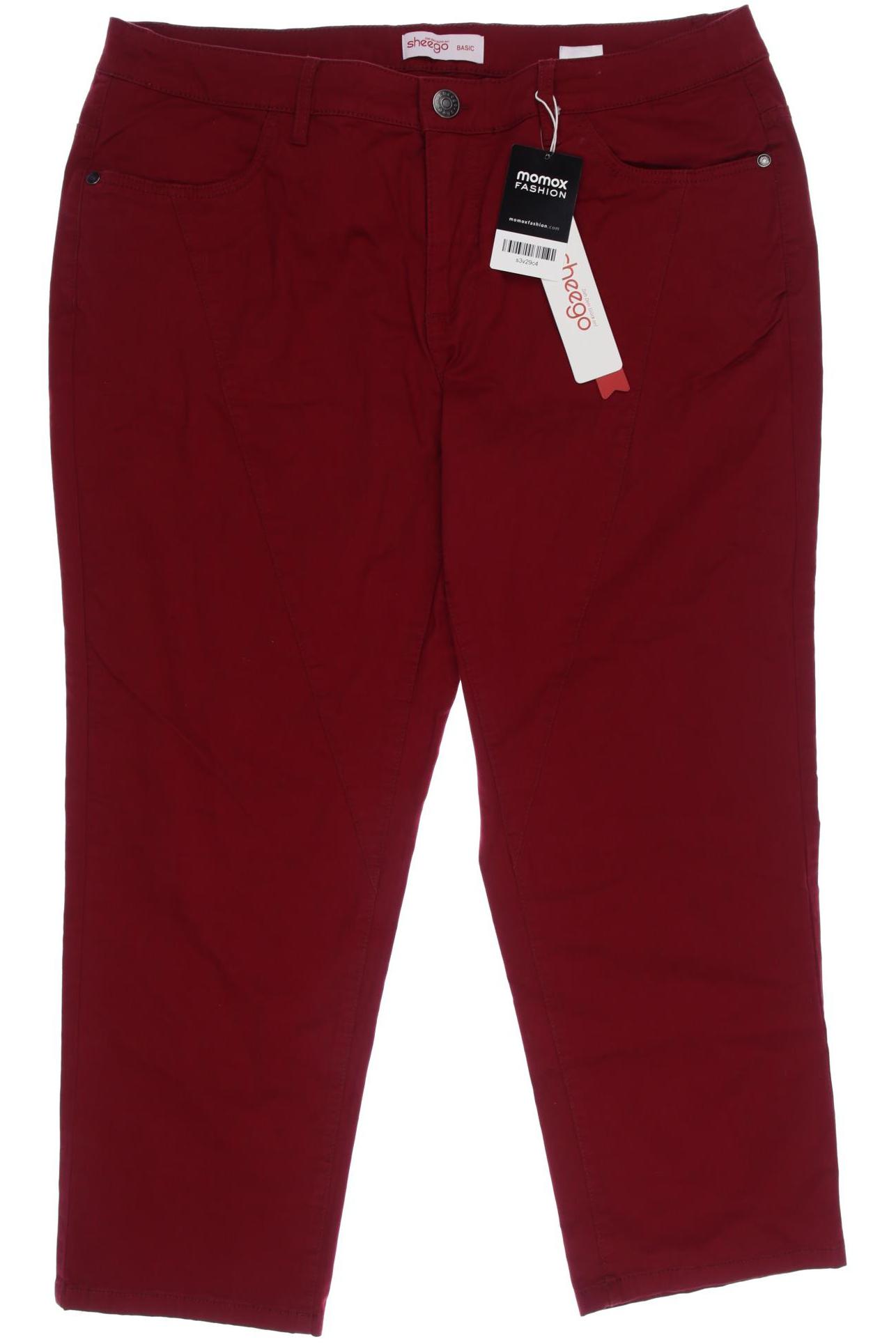 

sheego Damen Jeans, rot, Gr. 46