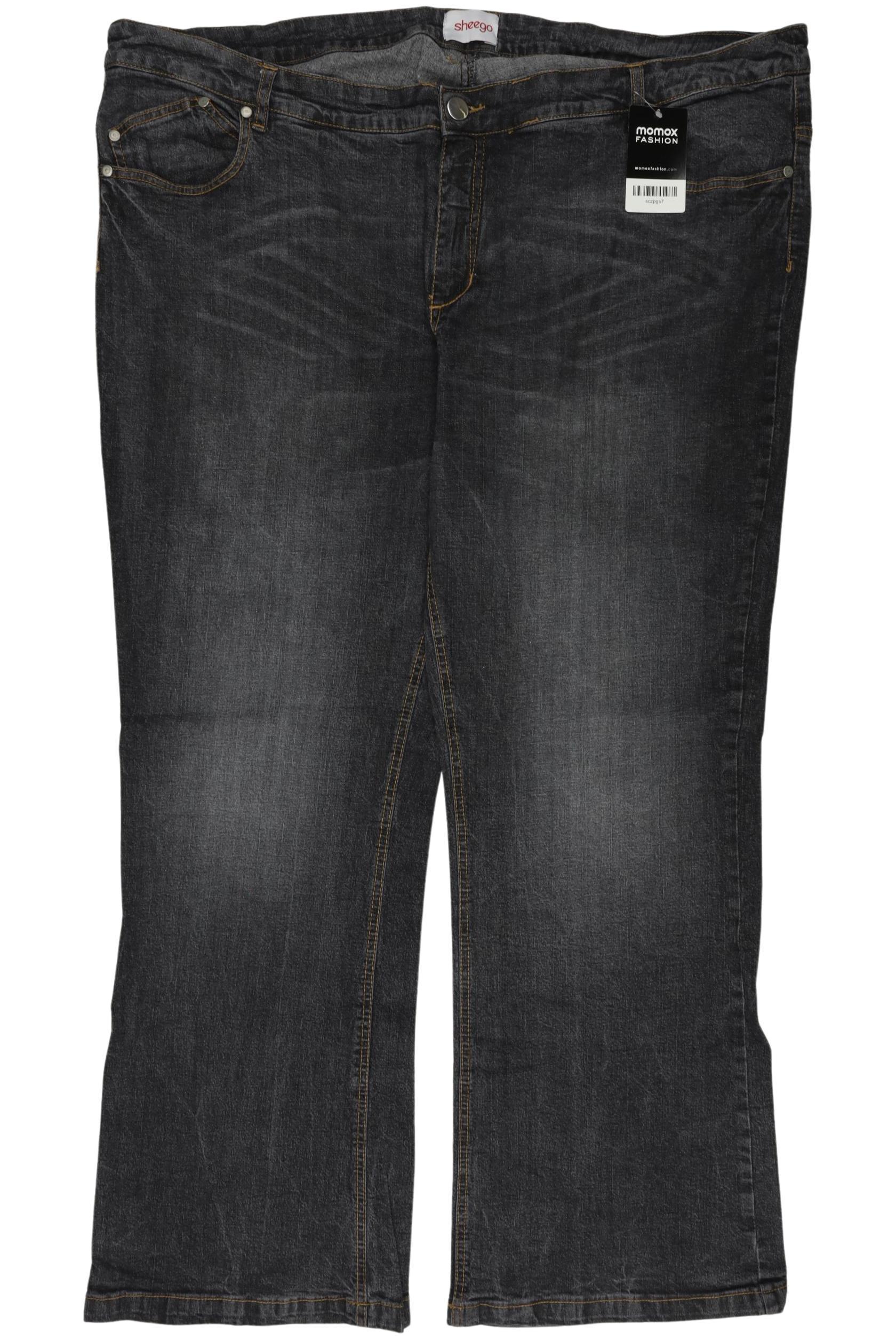 

sheego Damen Jeans, grau, Gr. 54