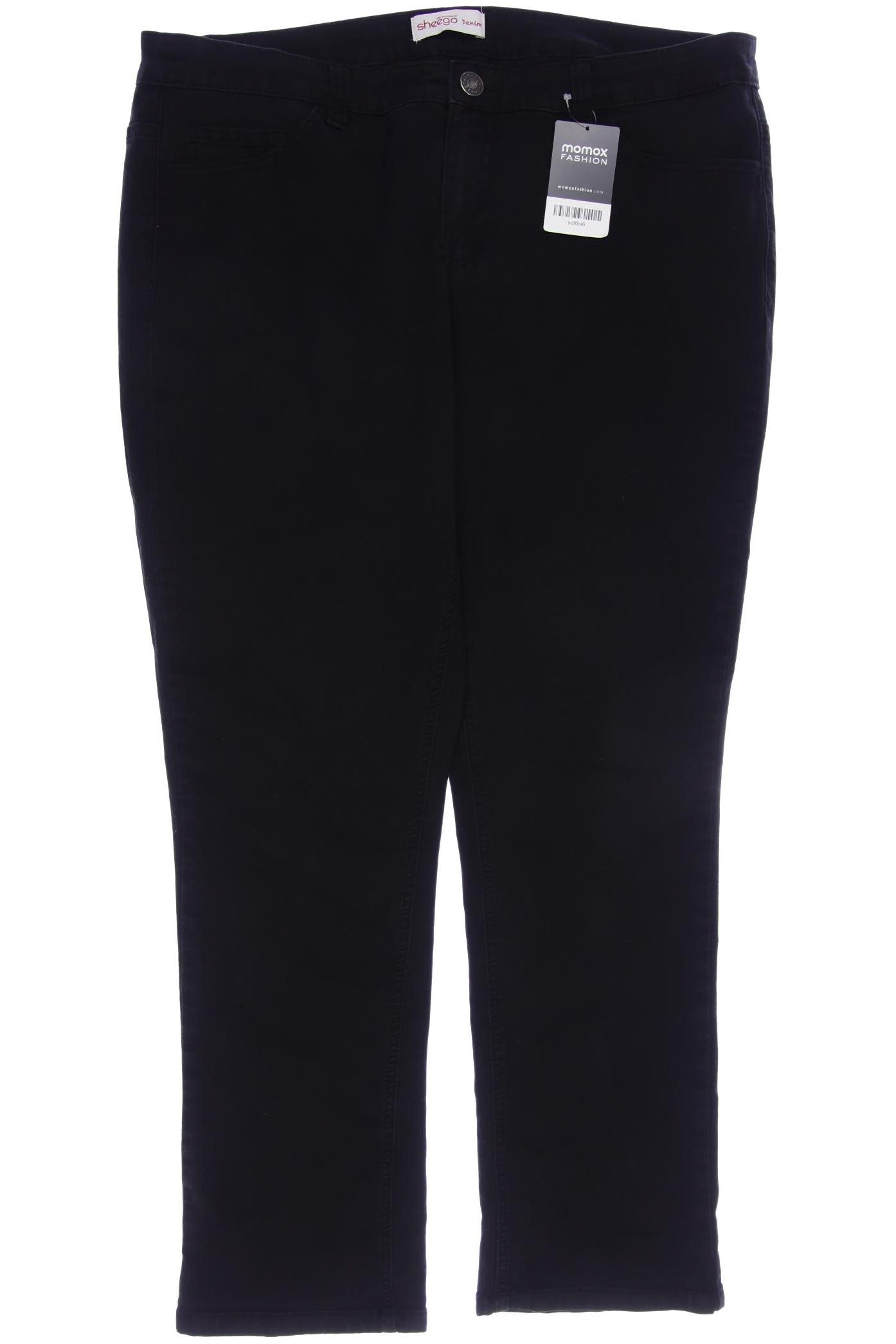 

sheego Damen Jeans, schwarz