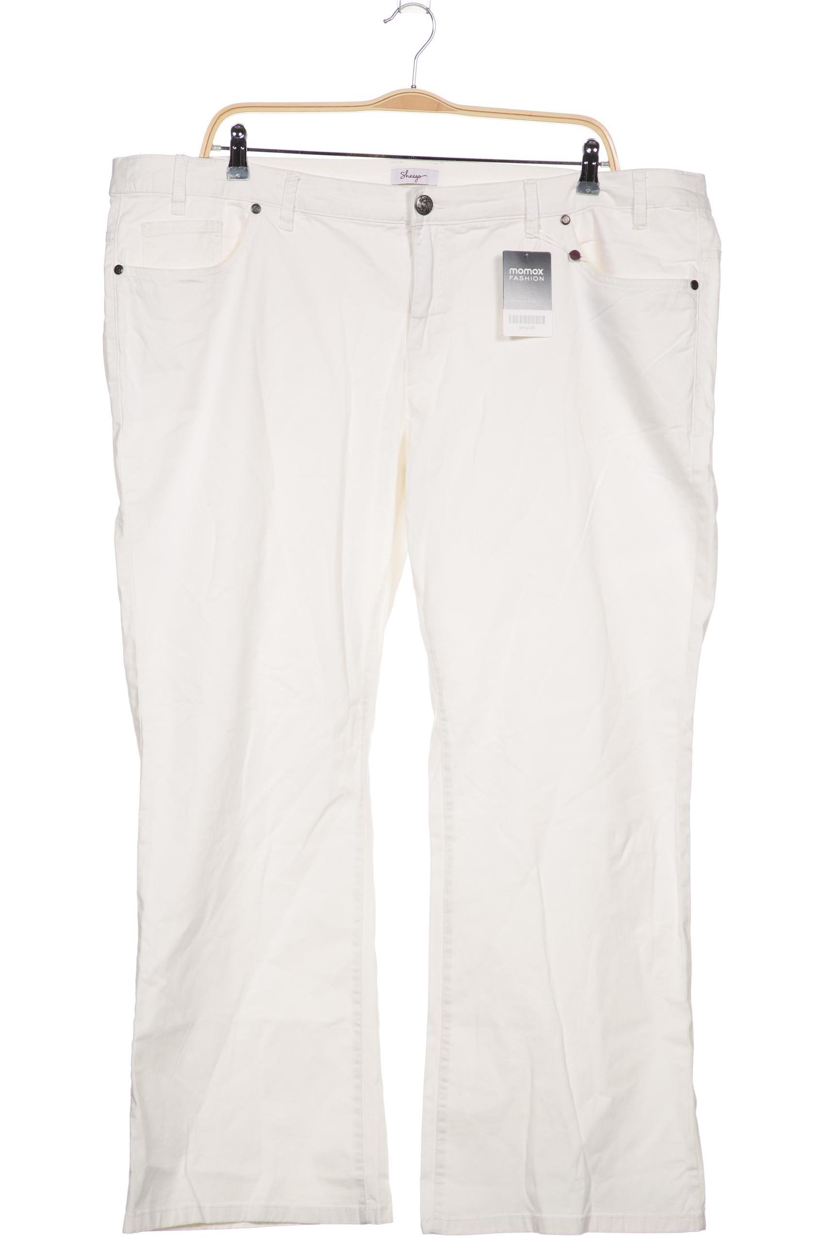 

sheego Damen Jeans, weiß