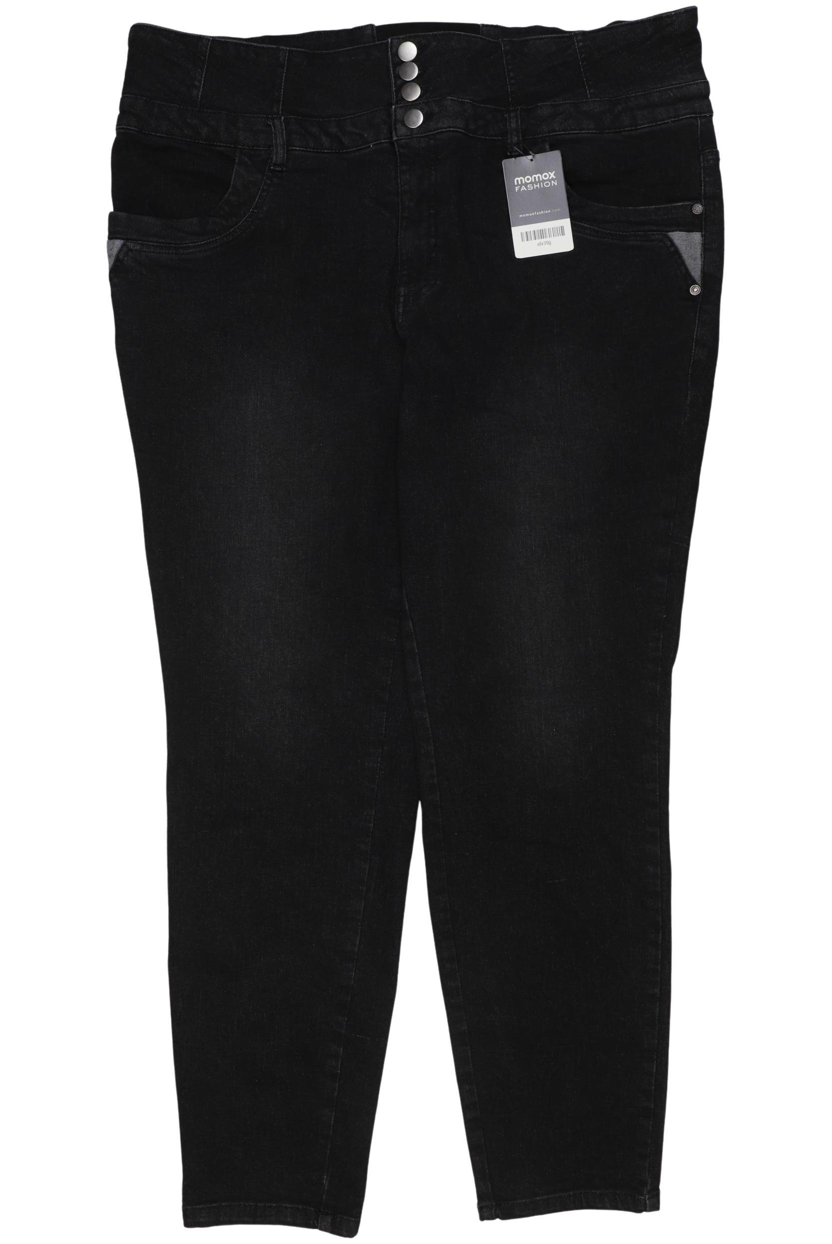 

sheego Damen Jeans, schwarz, Gr. 50