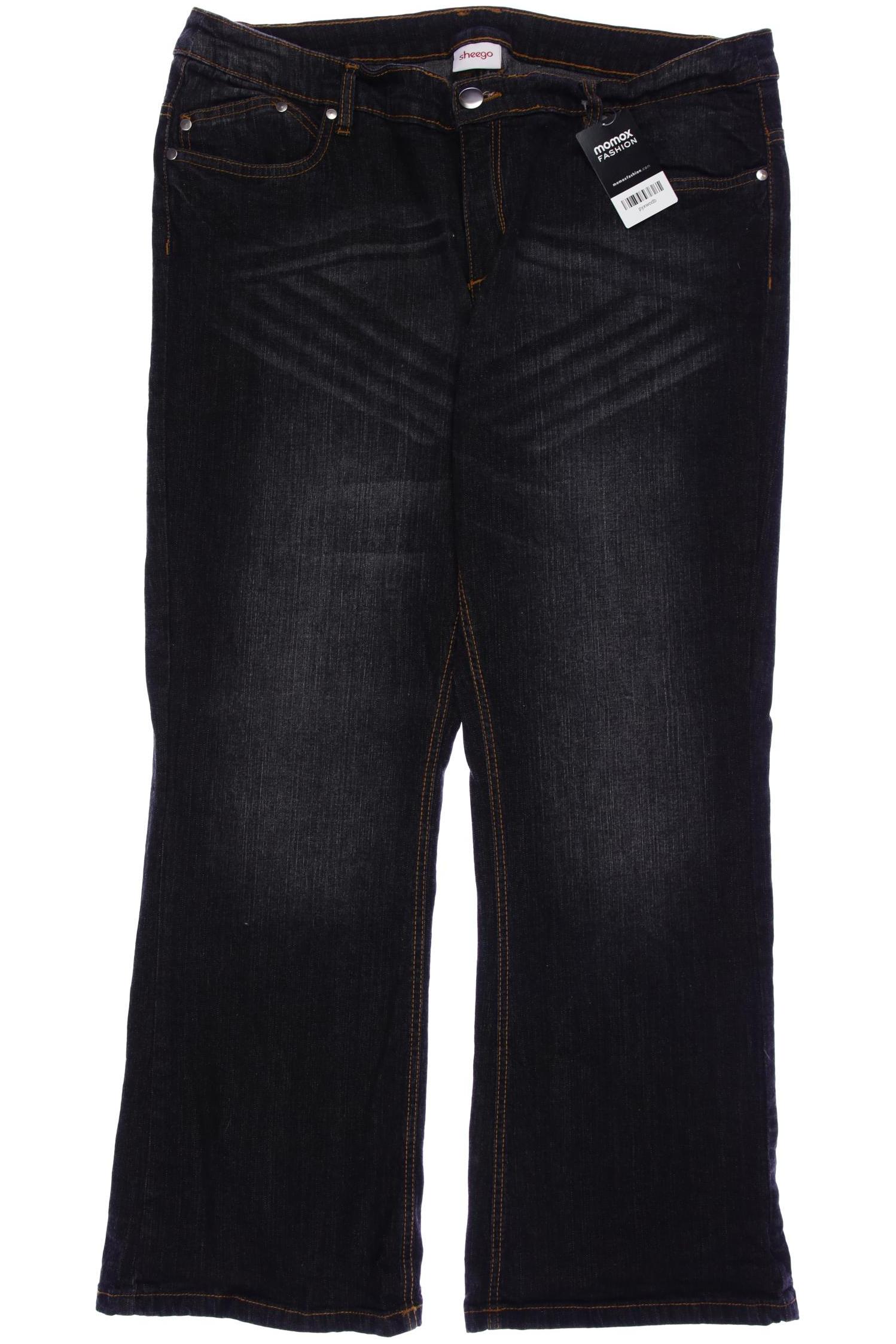 

sheego Damen Jeans, grau, Gr. 24