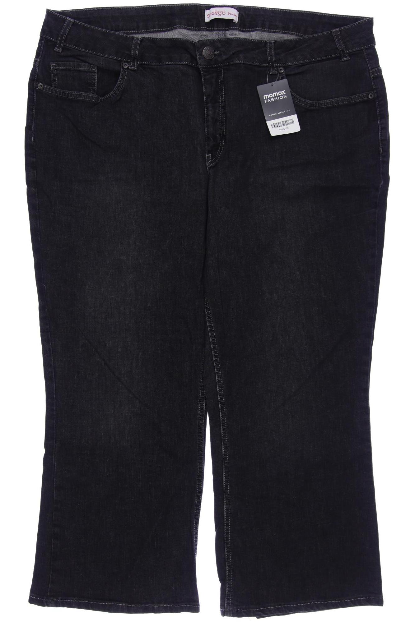 

sheego Damen Jeans, grau