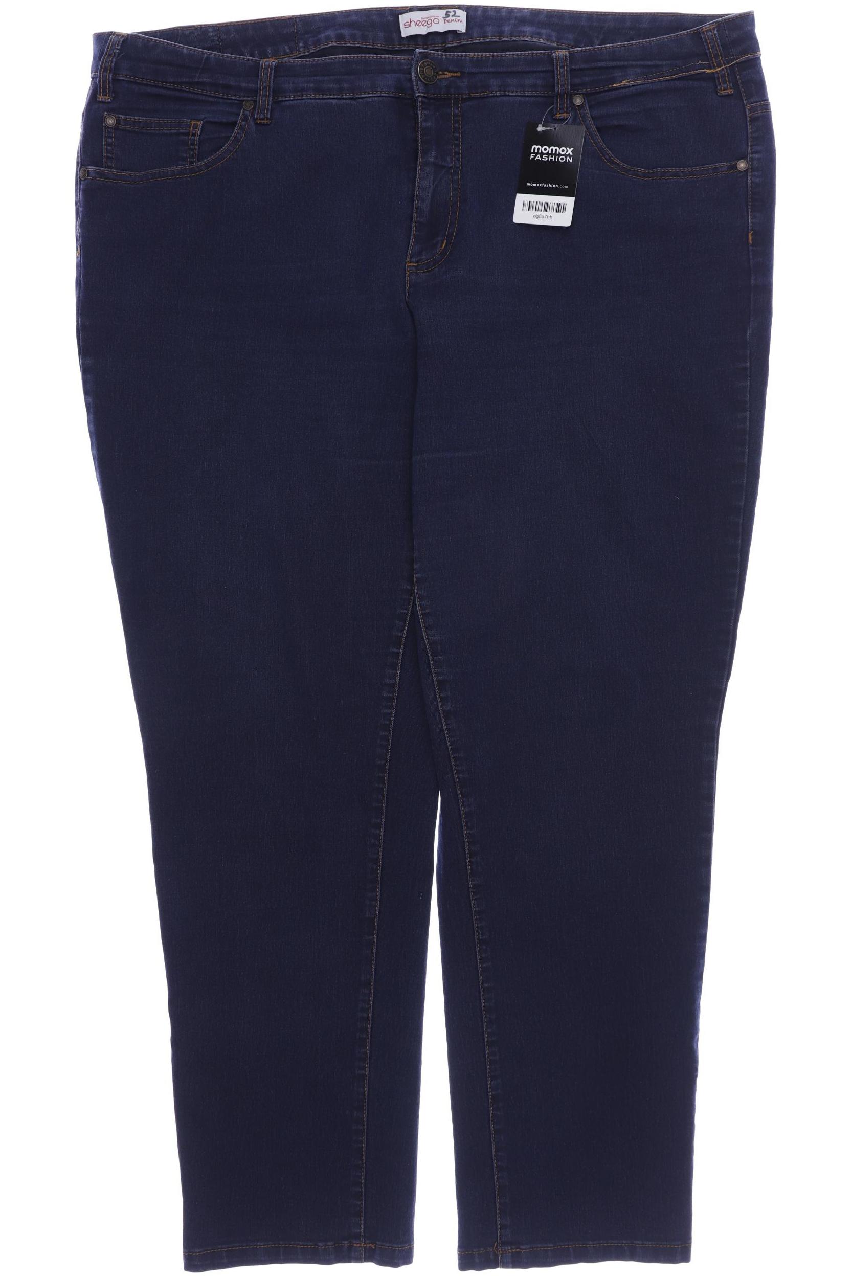 

sheego Damen Jeans, marineblau, Gr. 44