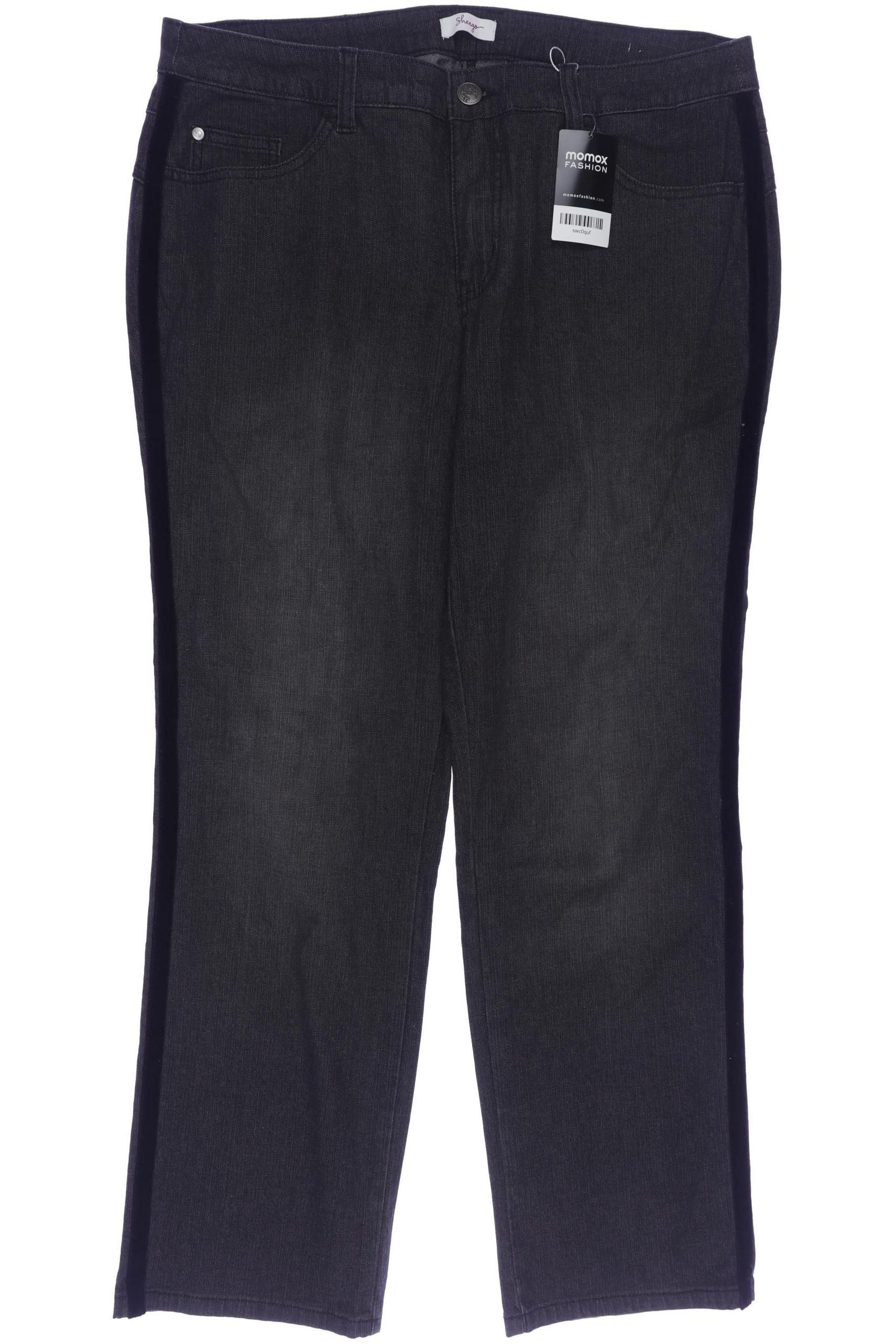 

sheego Damen Jeans, grau, Gr. 46