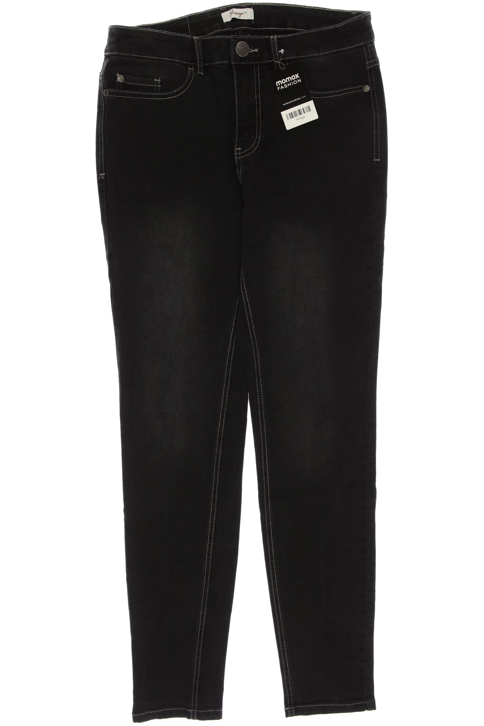 

sheego Damen Jeans, schwarz