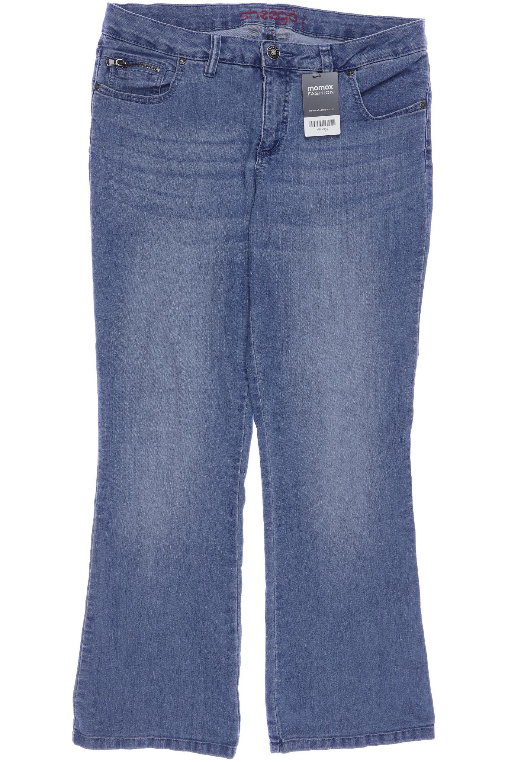 

sheego Damen Jeans, blau, Gr. 44