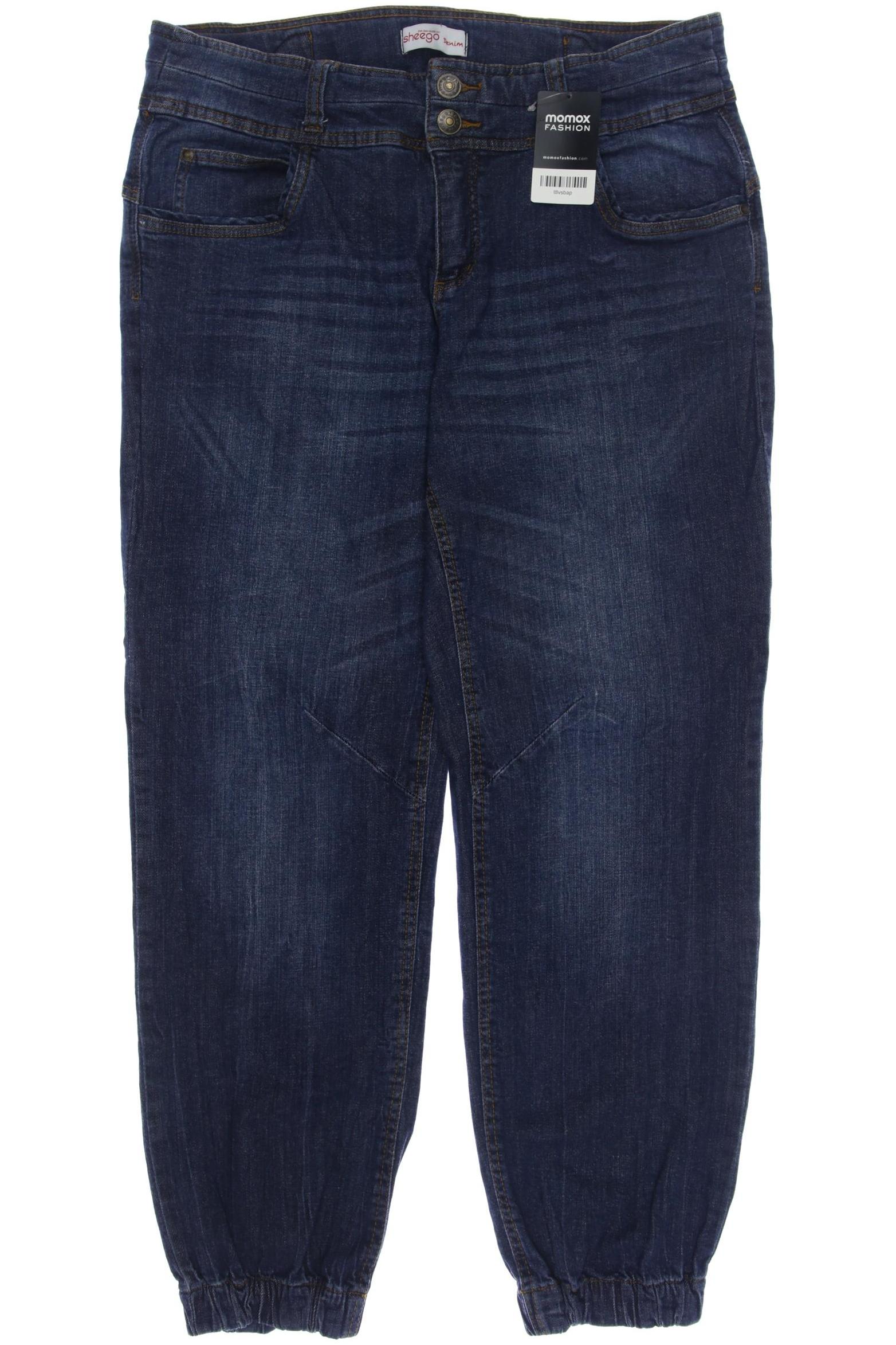 

sheego Damen Jeans, blau, Gr. 46