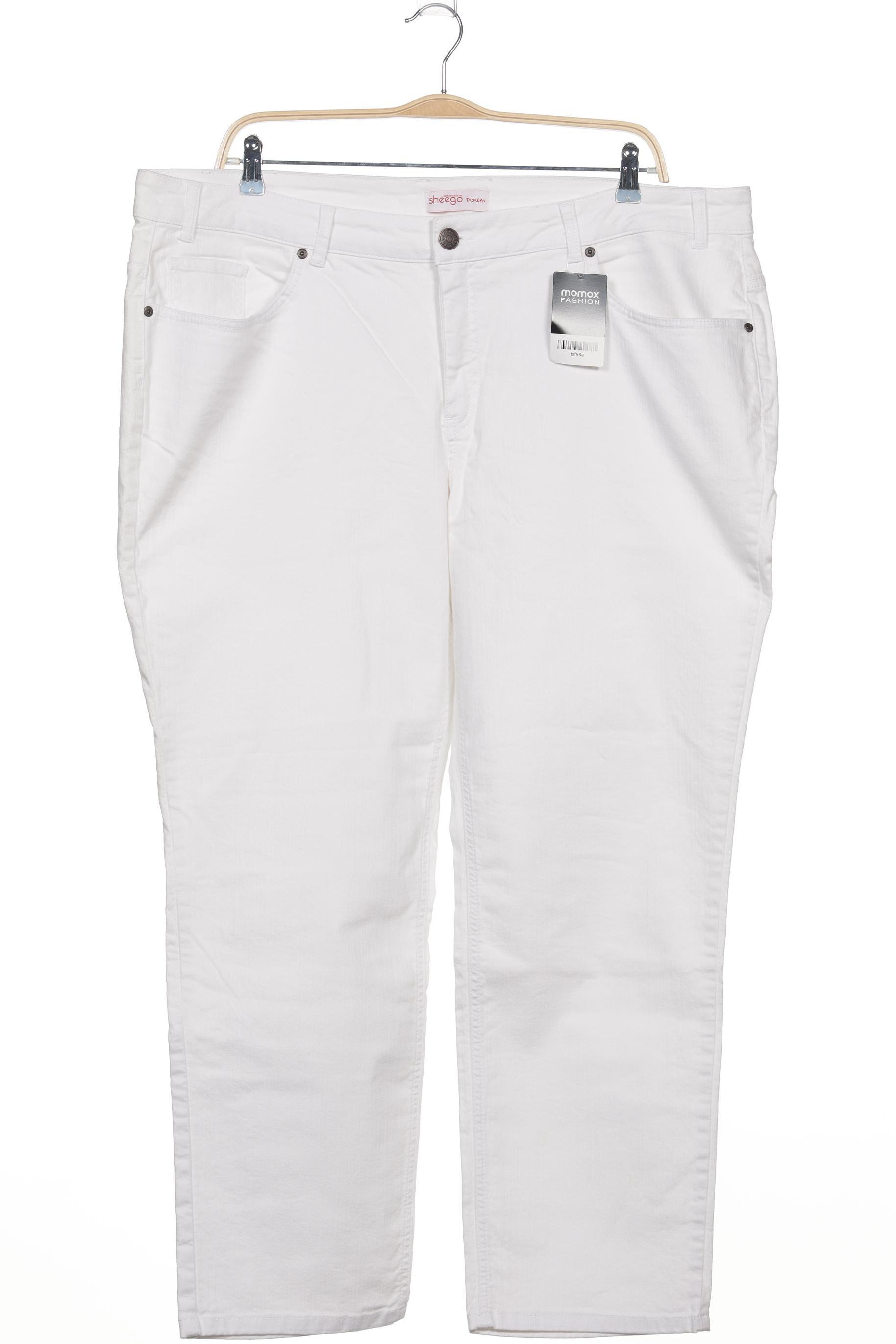 

sheego Damen Jeans, weiß, Gr. 54