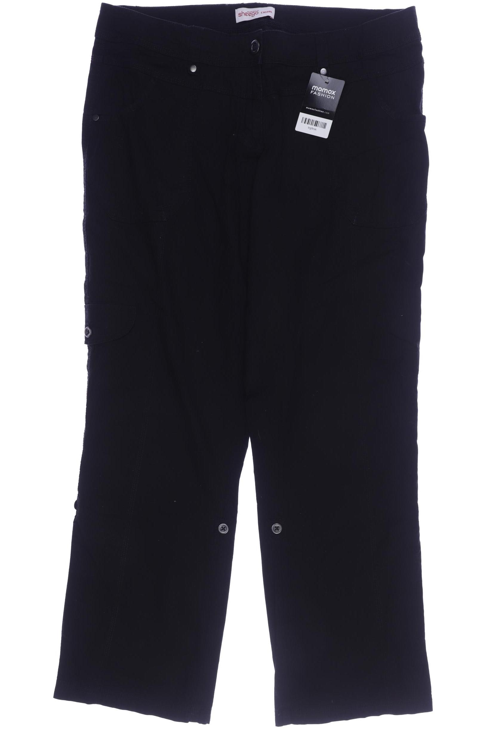 

sheego Damen Jeans, schwarz, Gr. 46