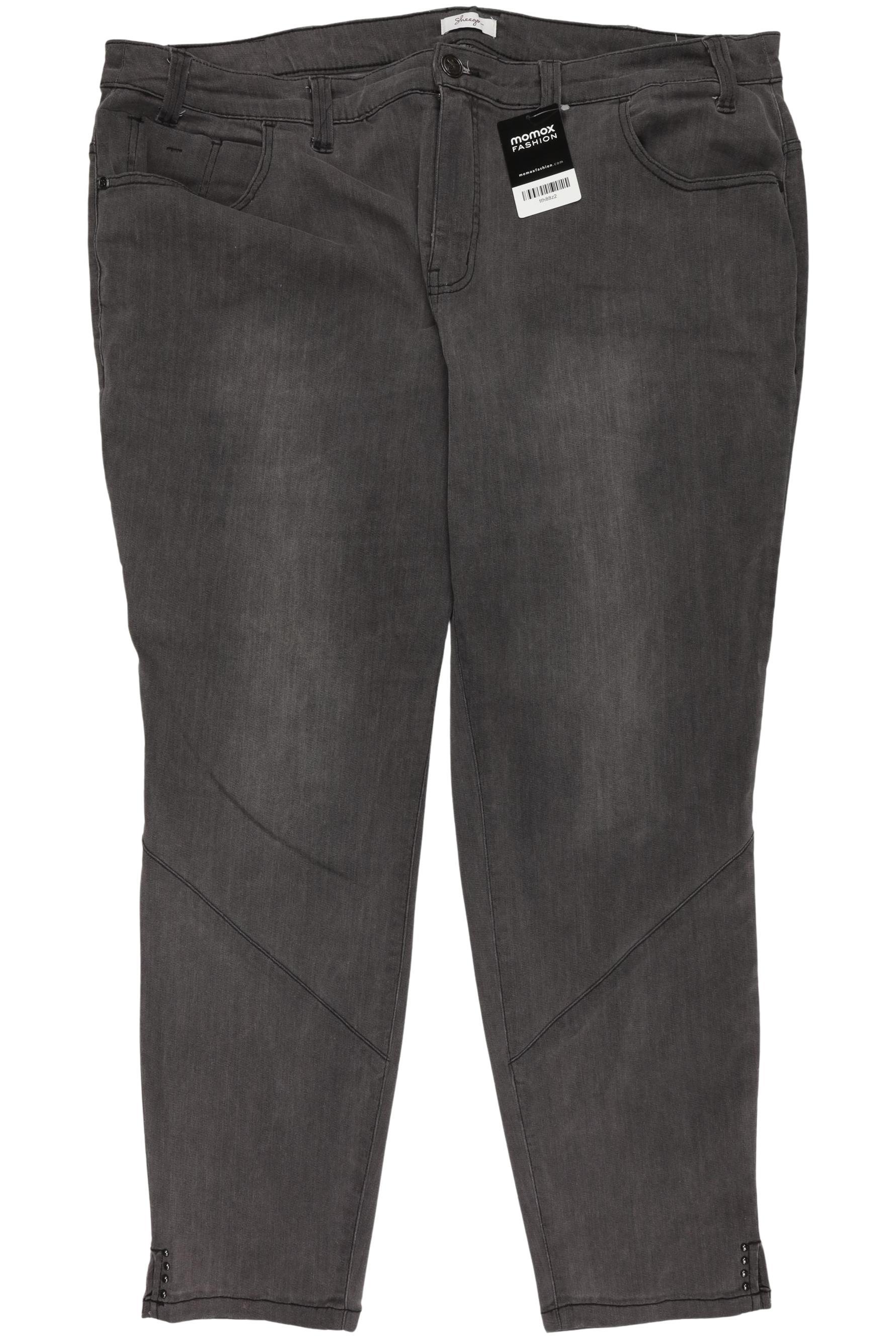 

sheego Damen Jeans, grau, Gr. 52