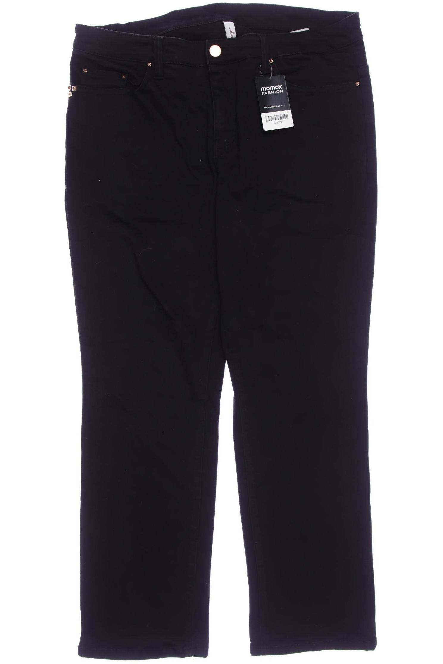 

sheego Damen Jeans, schwarz, Gr. 24