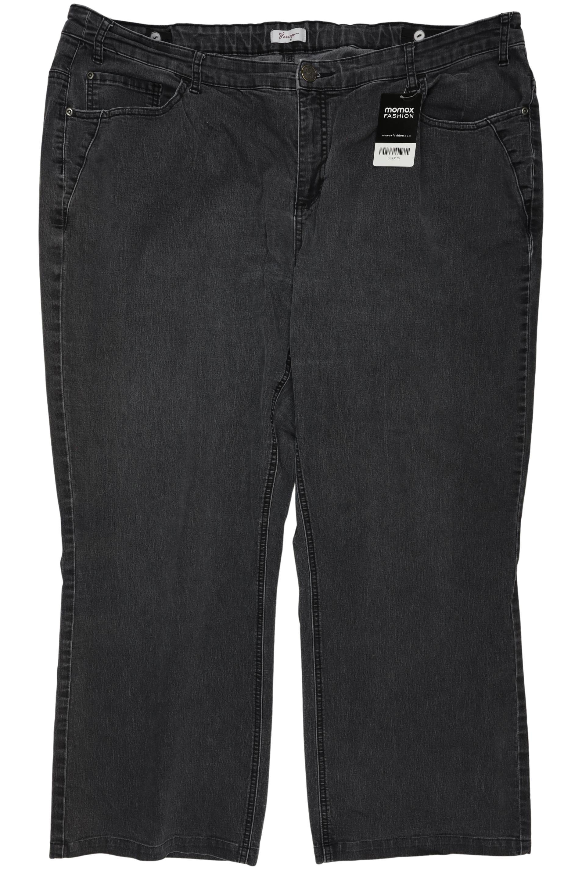 

sheego Damen Jeans, grau, Gr. 54