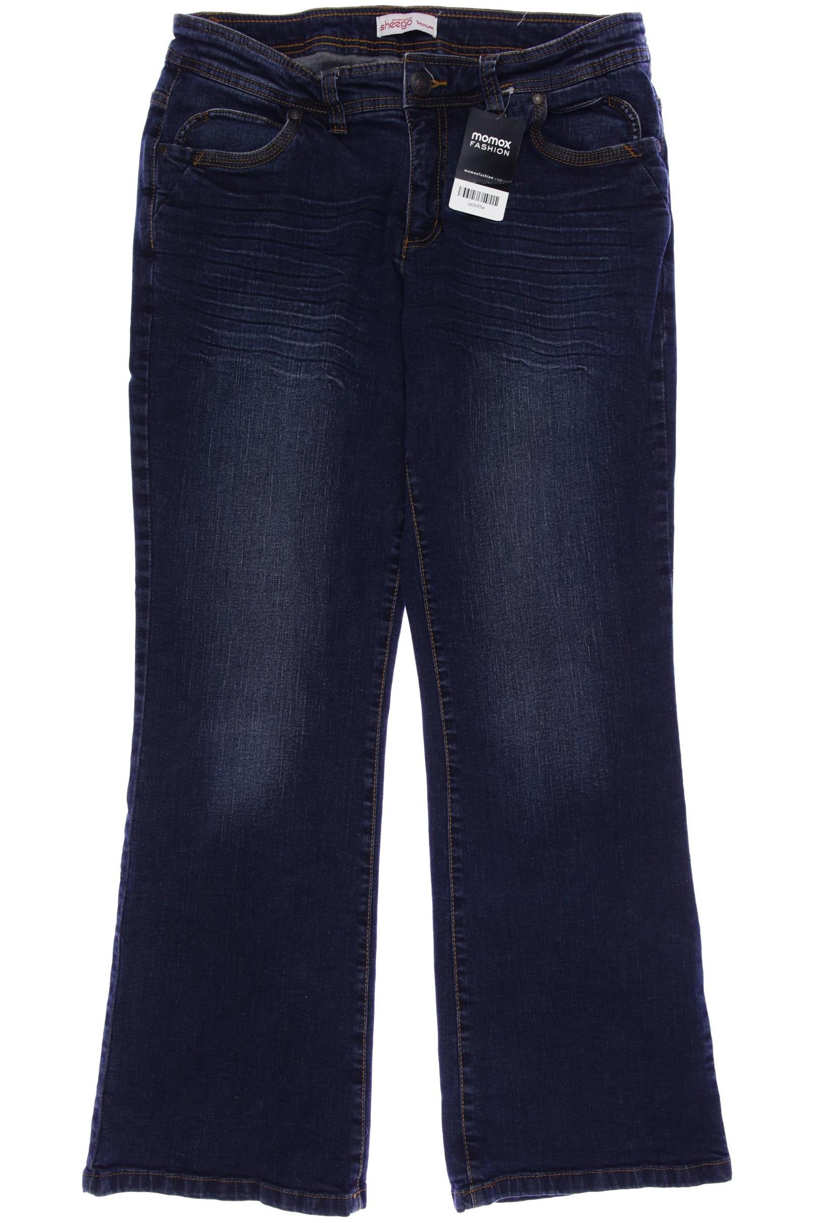 

sheego Damen Jeans, marineblau, Gr. 44