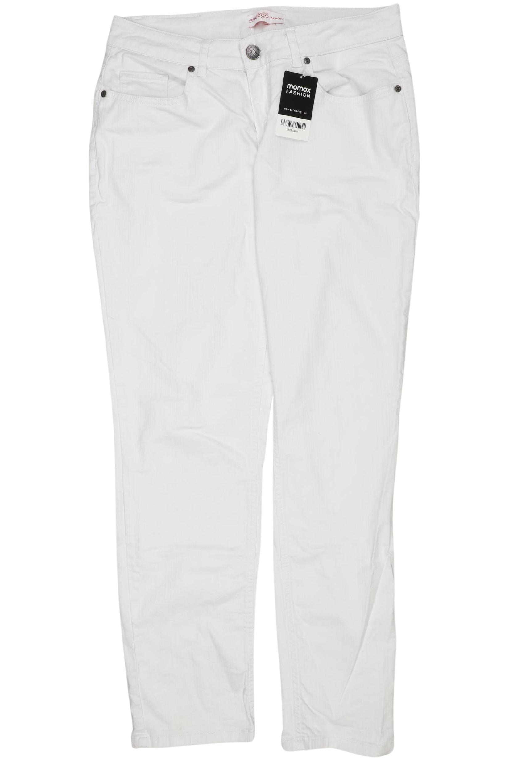 

sheego Damen Jeans, weiß, Gr. 42