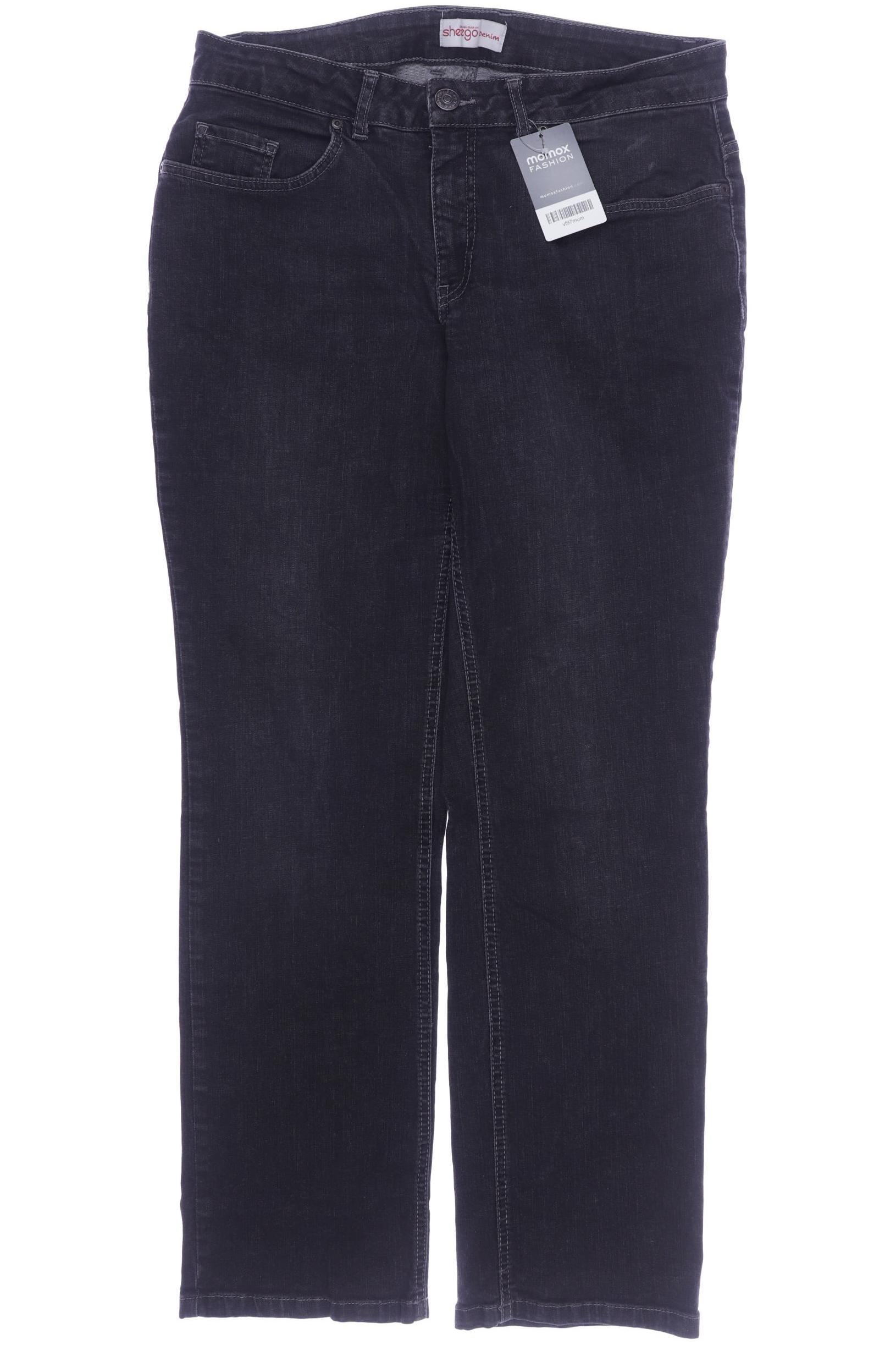 

sheego Damen Jeans, grau, Gr. 44