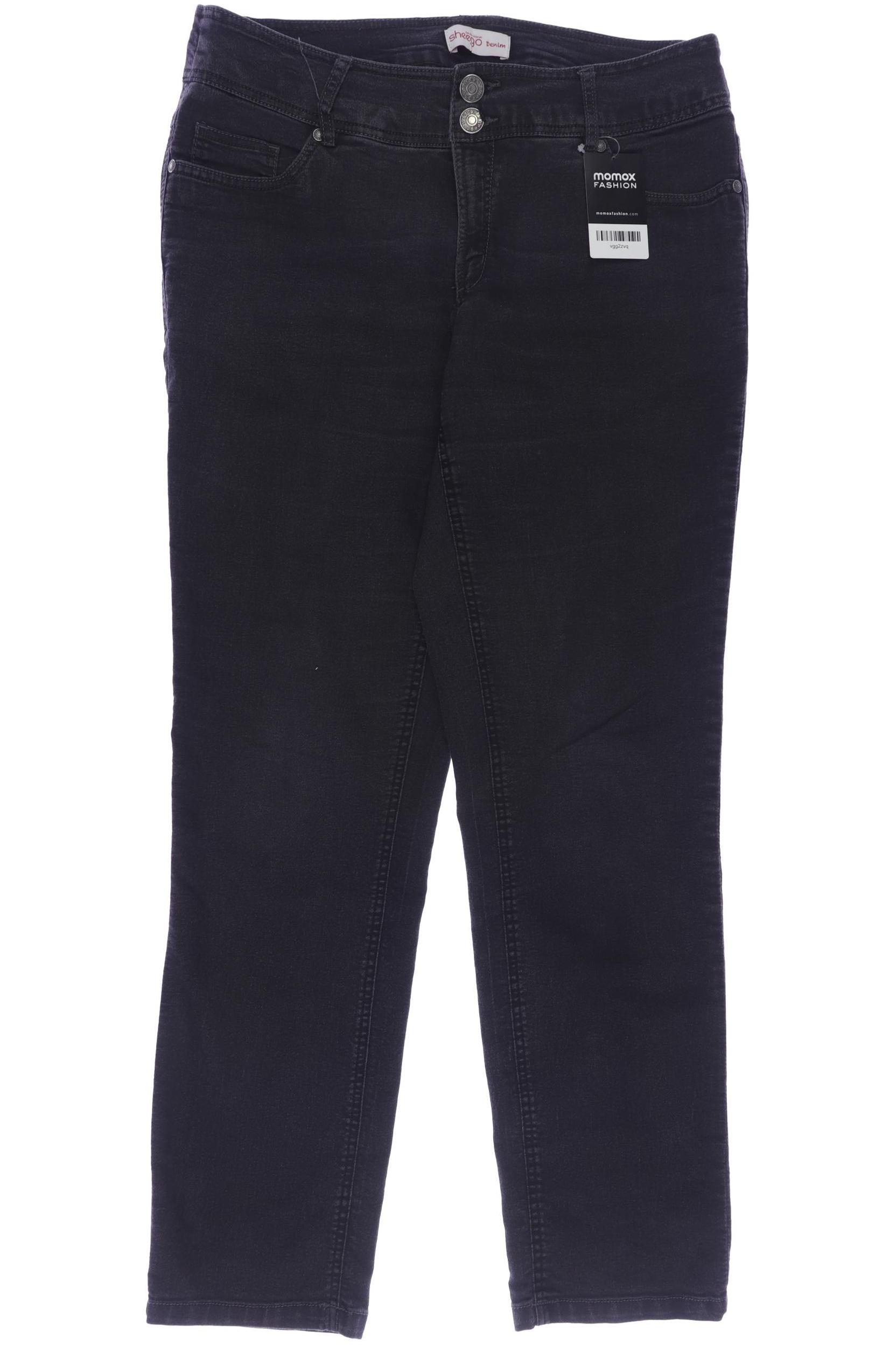 

sheego Damen Jeans, grau, Gr. 44