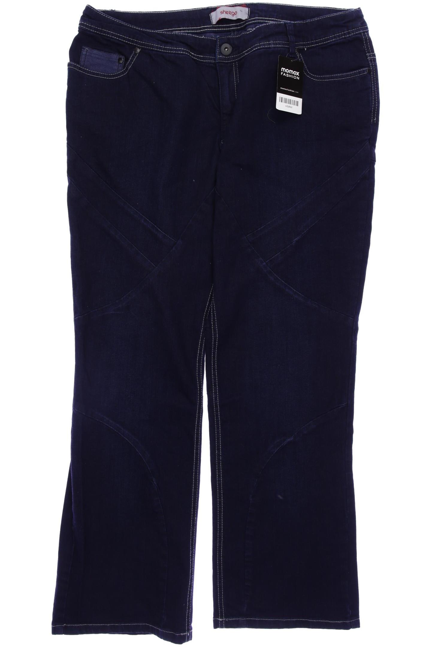 

sheego Damen Jeans, marineblau