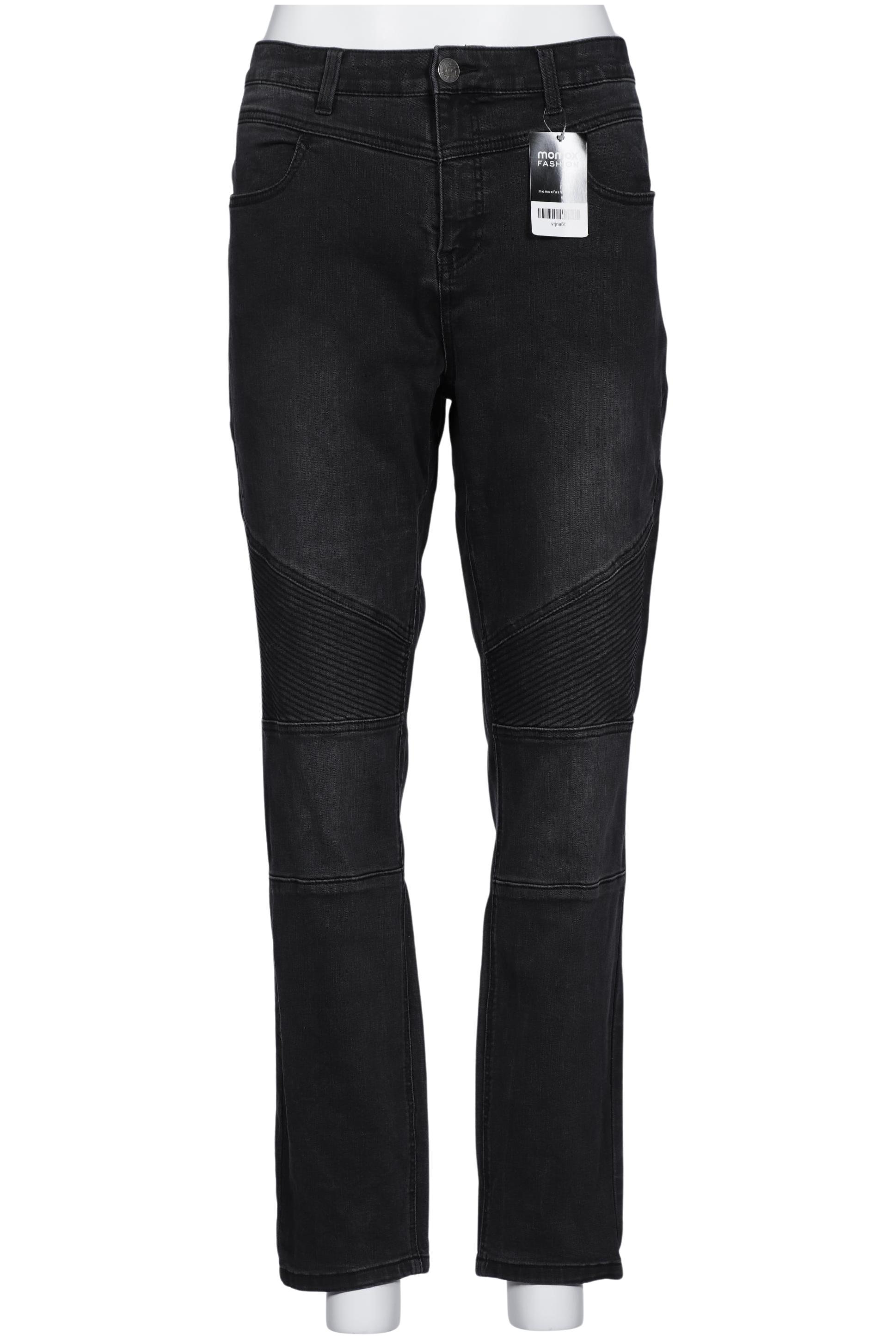 

sheego Damen Jeans, schwarz, Gr. 48