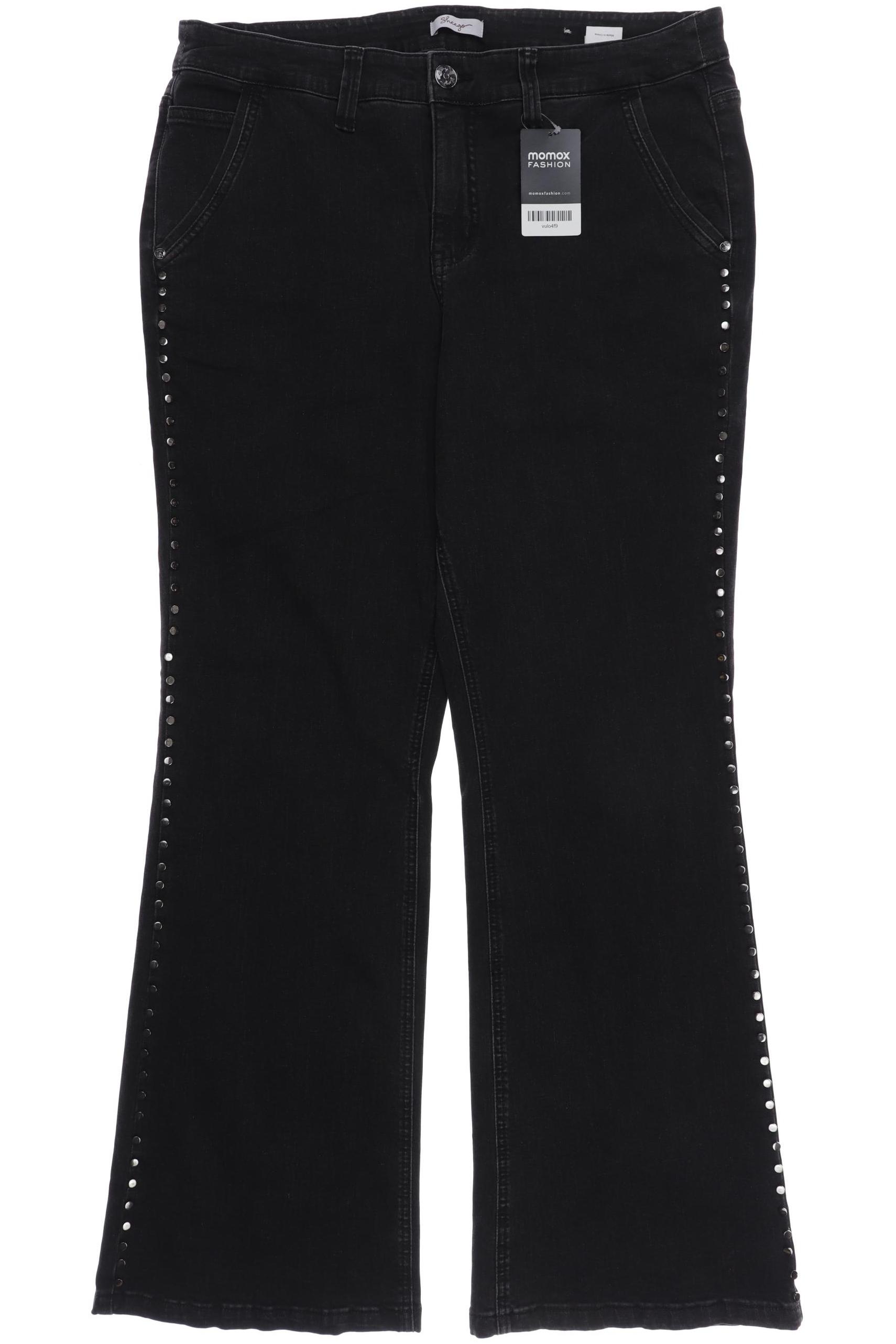 

sheego Damen Jeans, schwarz