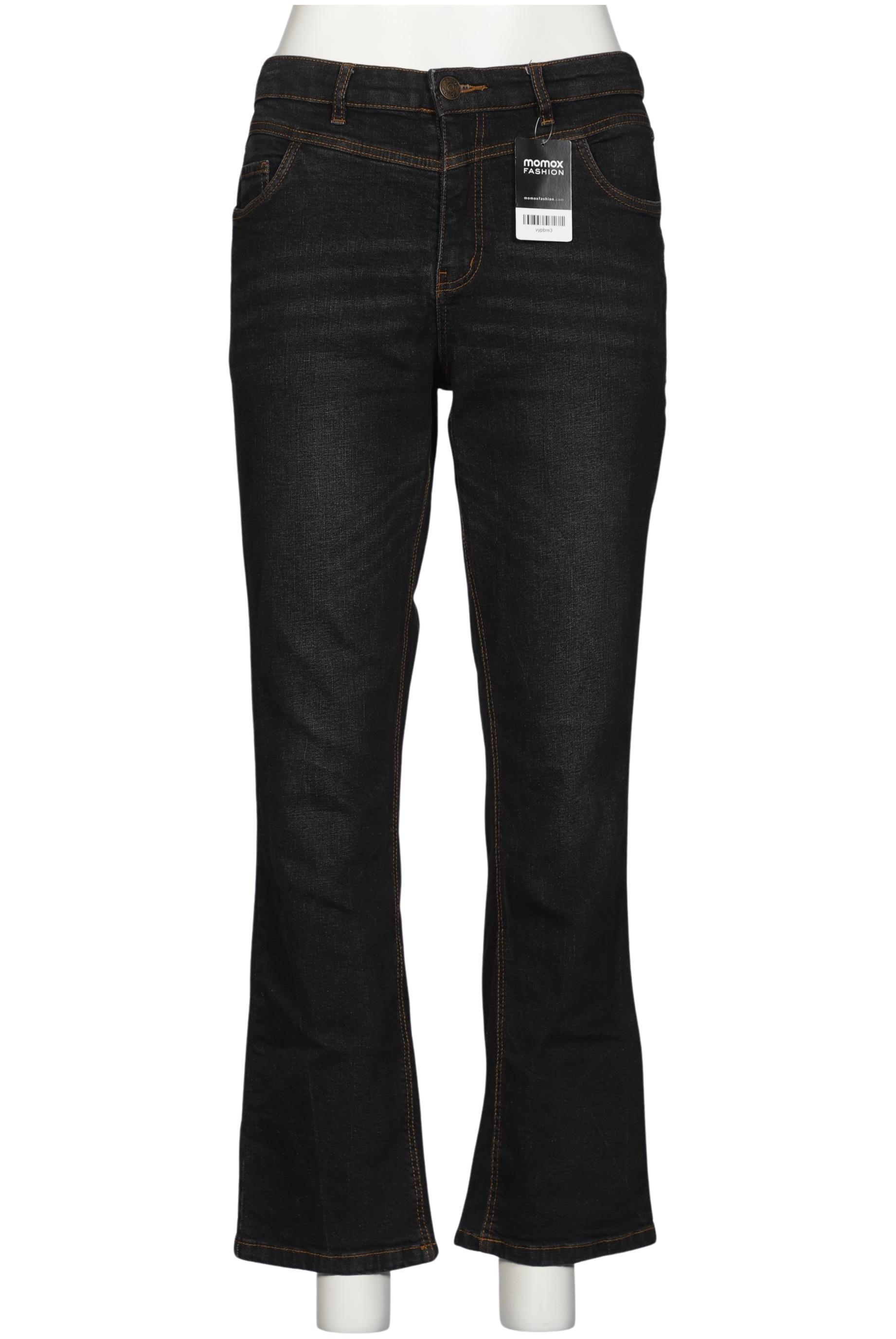 

sheego Damen Jeans, schwarz, Gr. 44