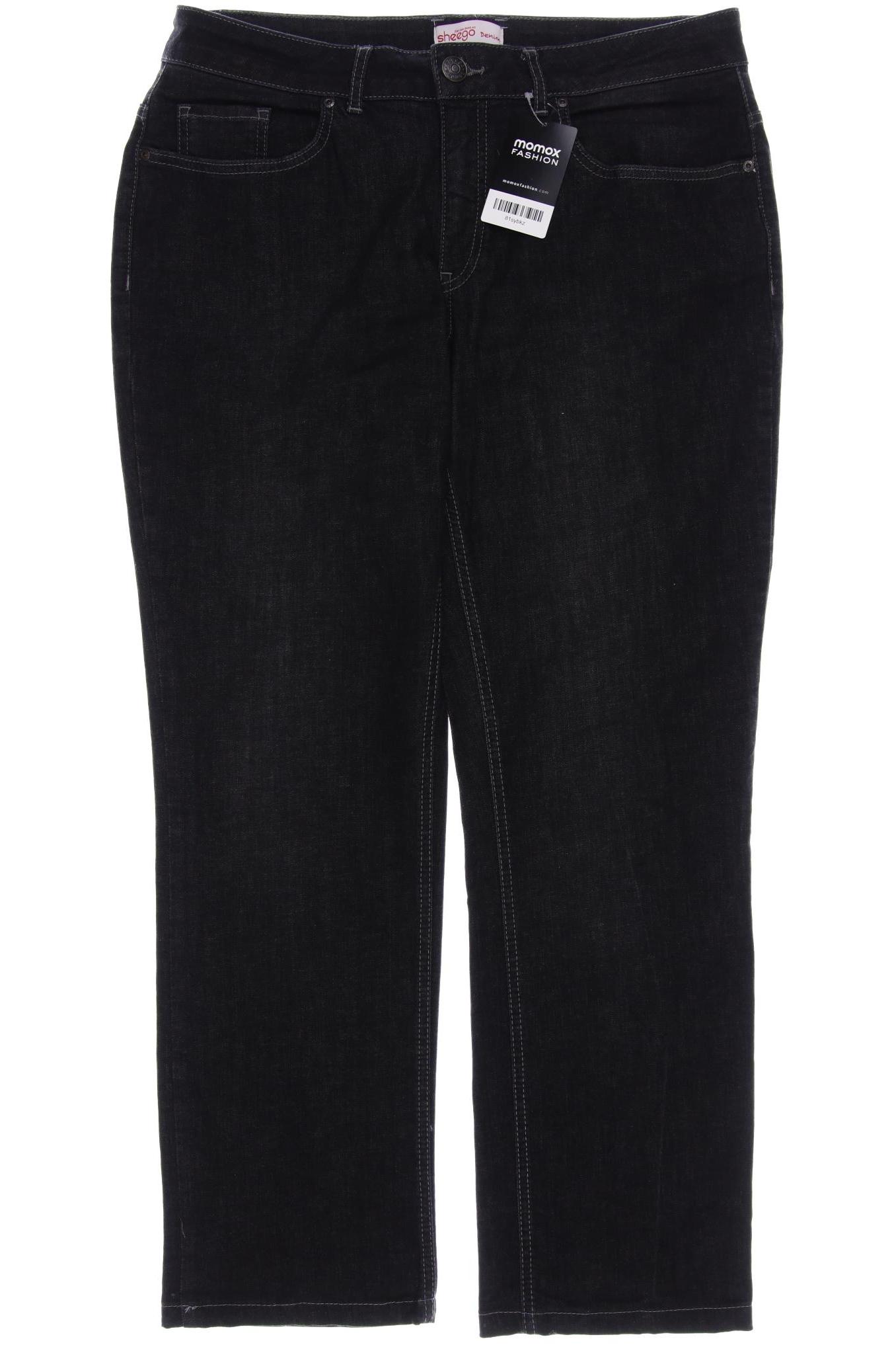 

sheego Damen Jeans, grau, Gr. 44