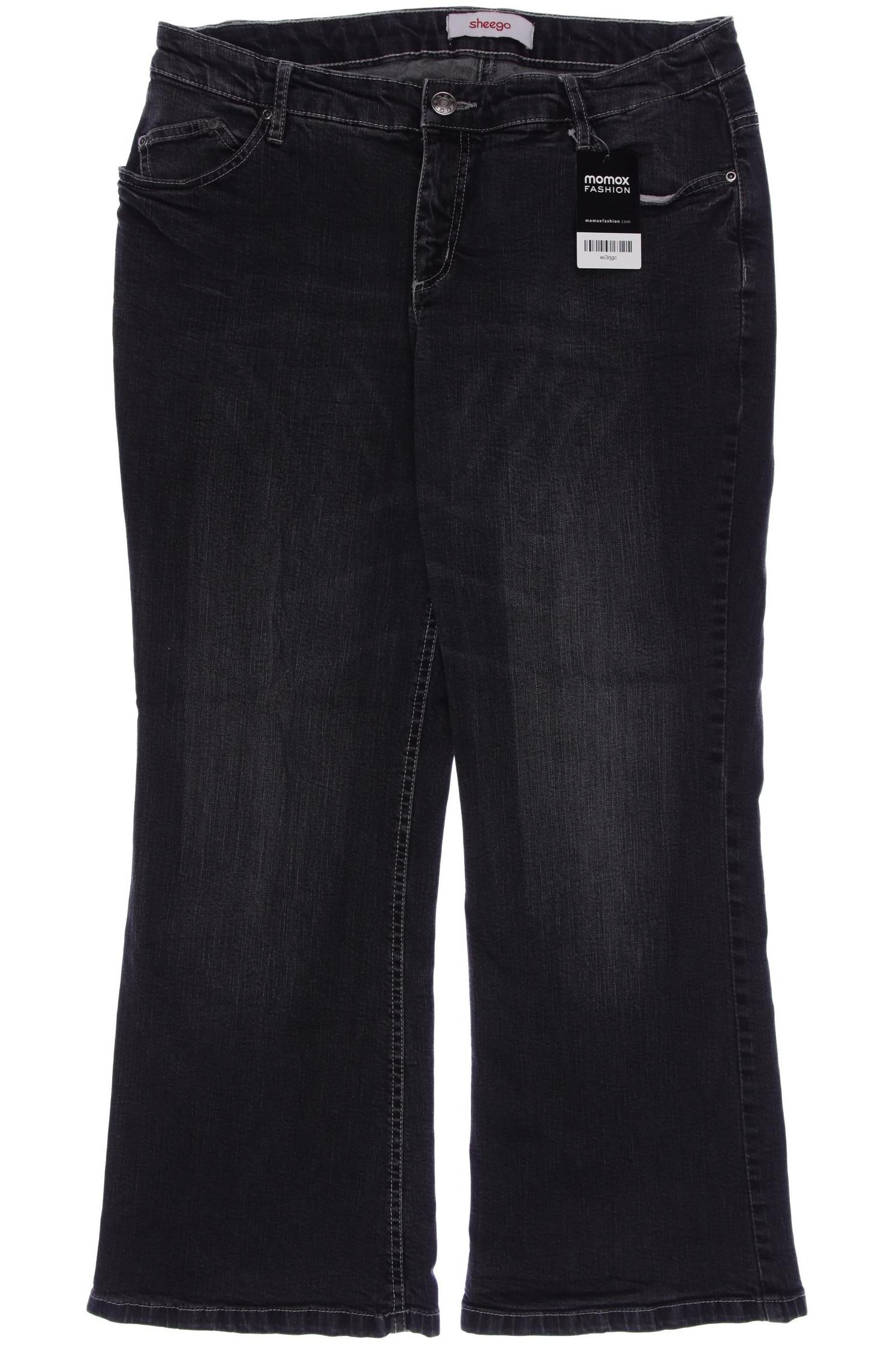 

sheego Damen Jeans, grau