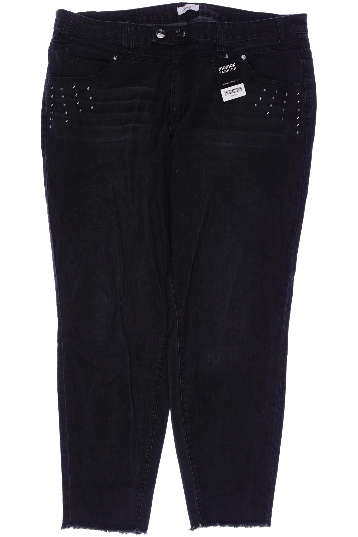 

sheego Damen Jeans, grau