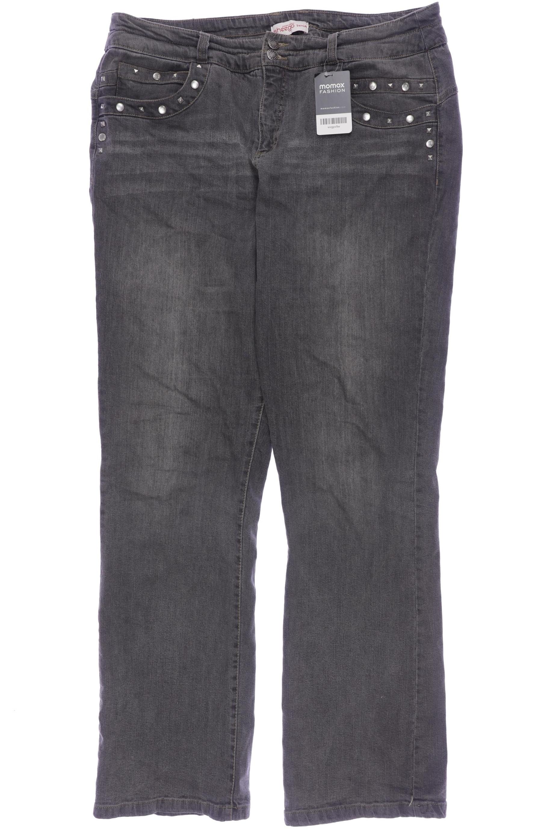 

sheego Damen Jeans, grau, Gr. 96