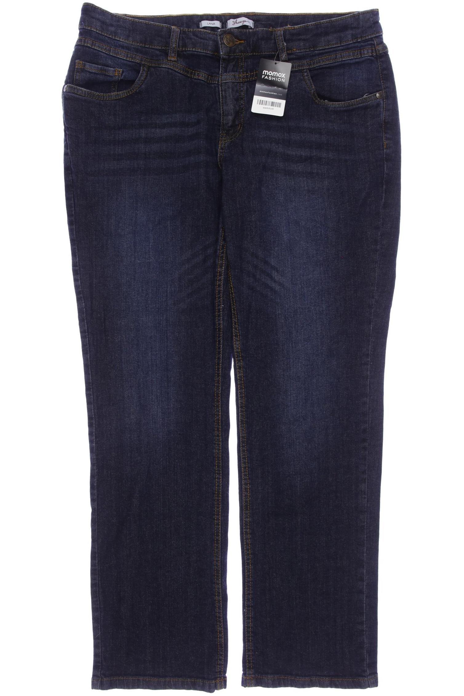 

sheego Damen Jeans, marineblau, Gr. 46