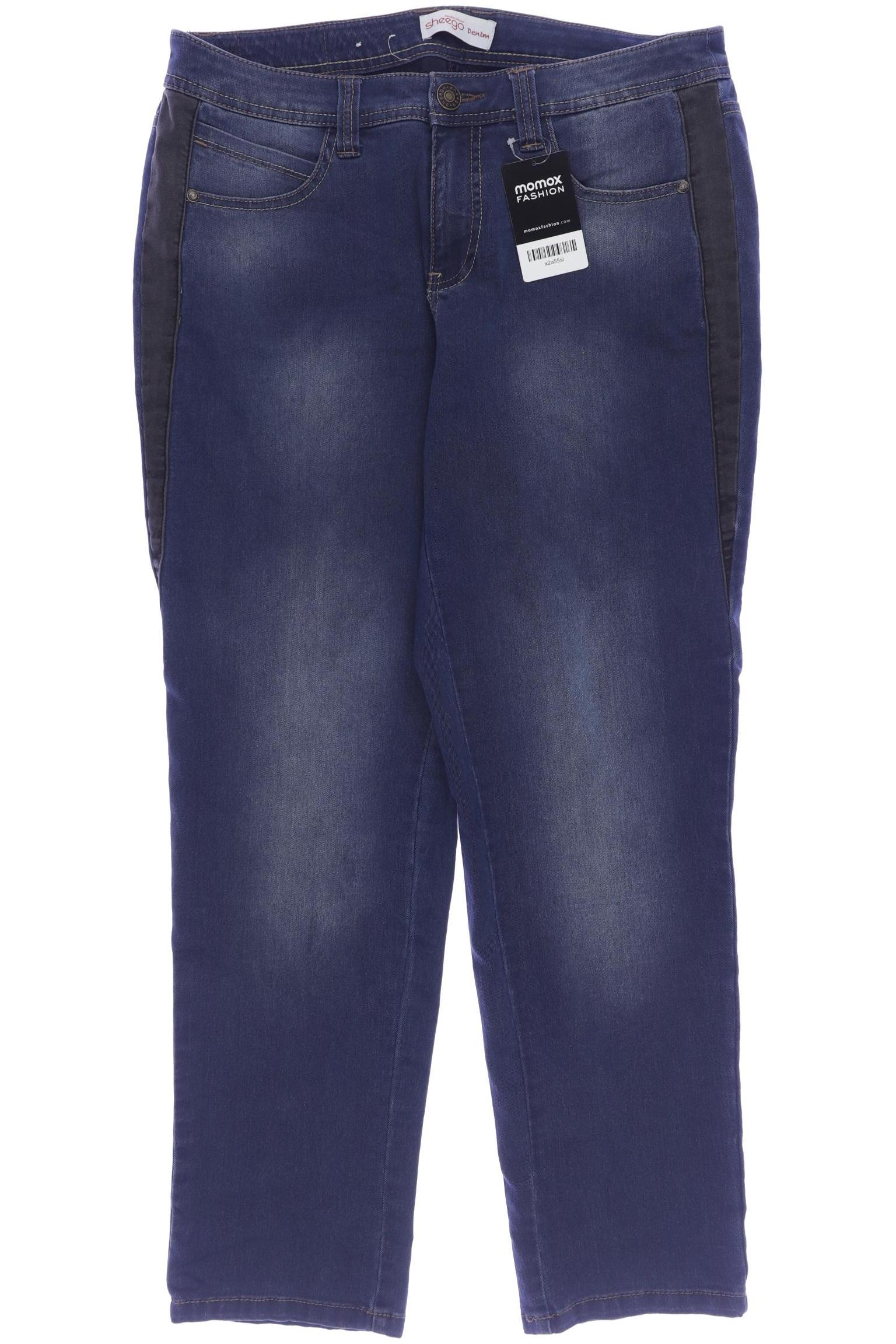 

sheego Damen Jeans, marineblau, Gr. 32