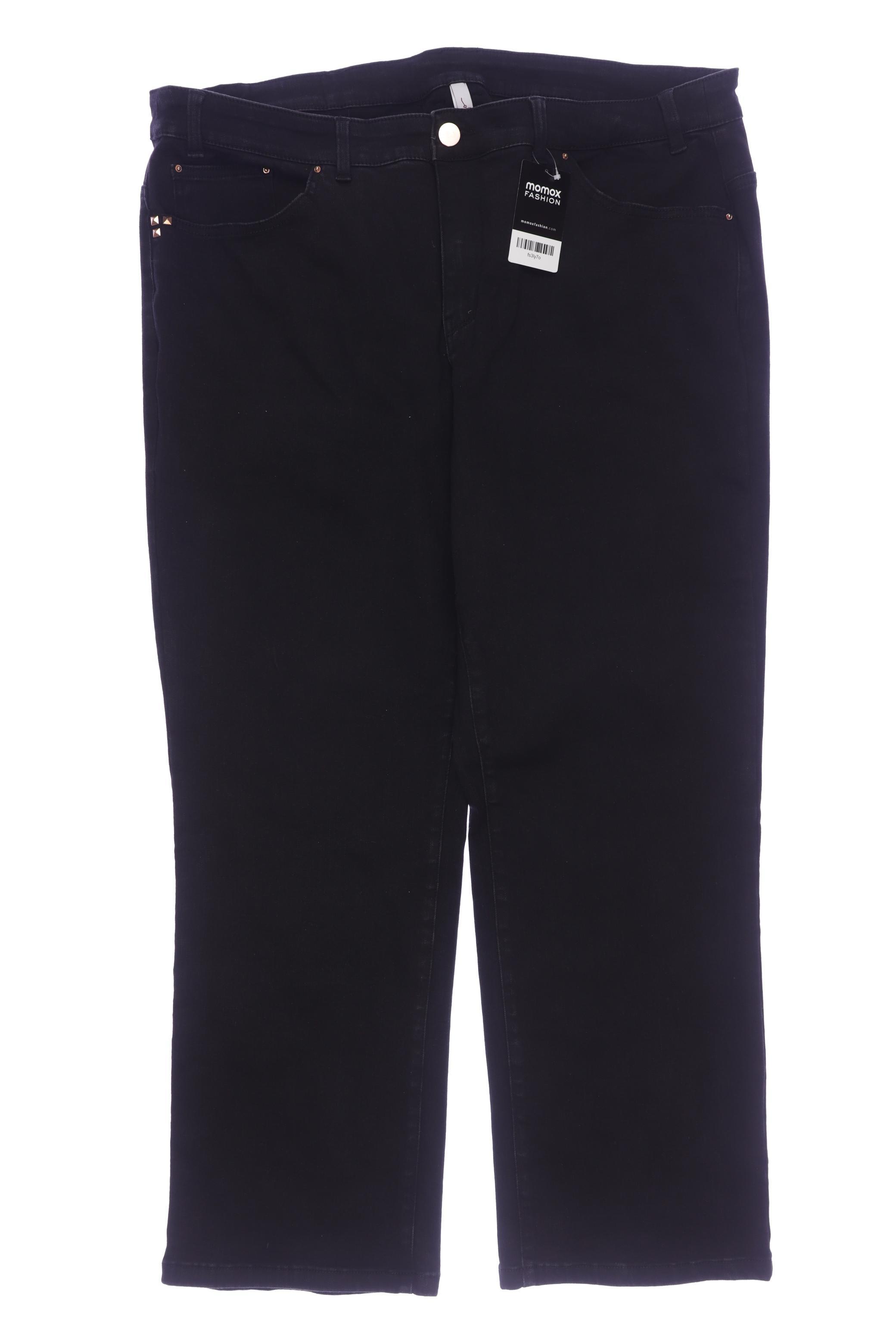 

sheego Damen Jeans, schwarz, Gr. 52