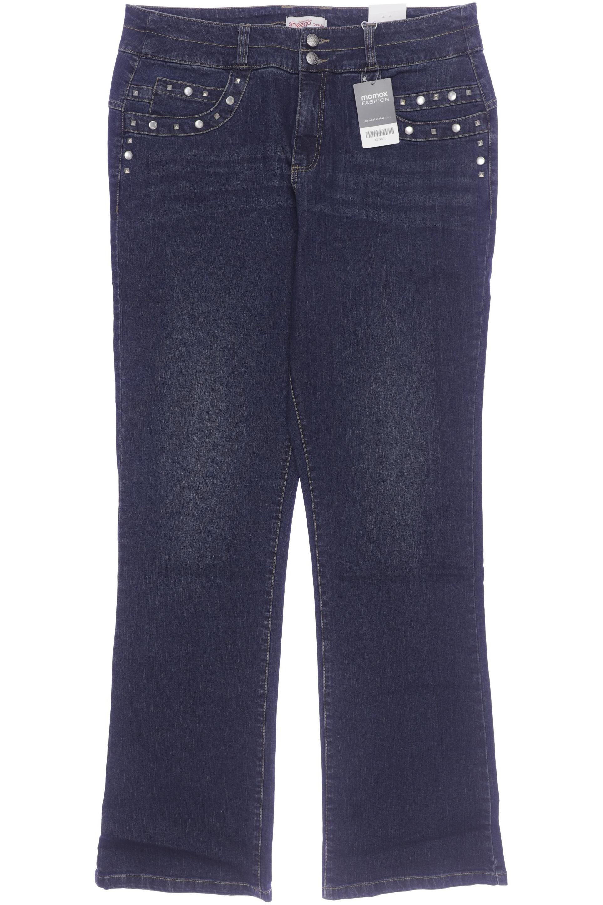 

sheego Damen Jeans, marineblau, Gr. 92