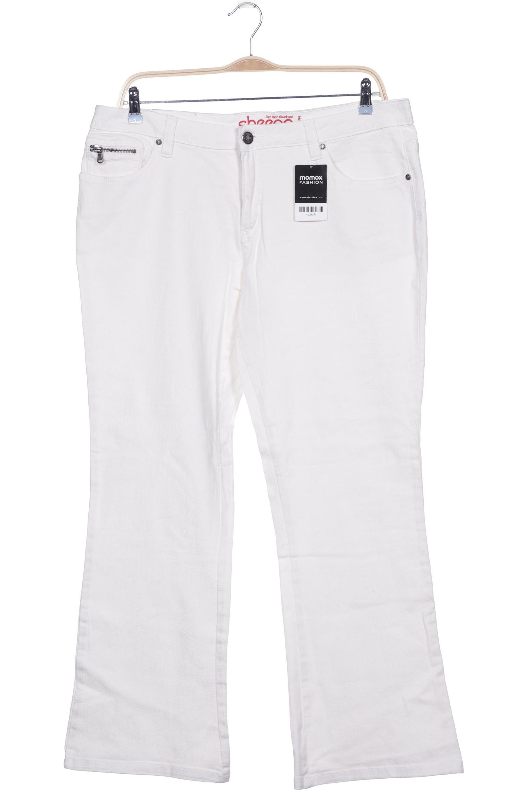 

sheego Damen Jeans, weiß, Gr. 48