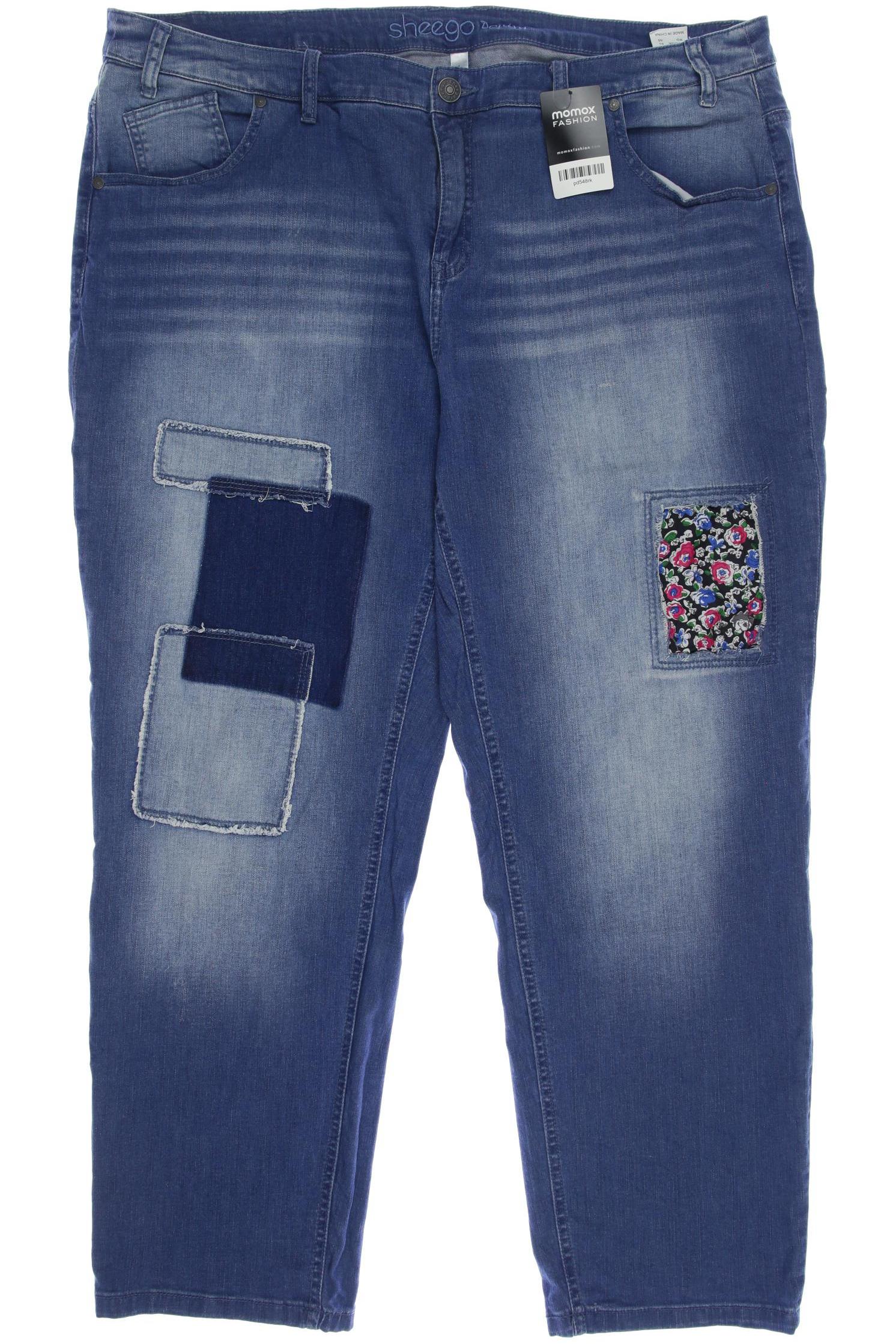 

sheego Damen Jeans, blau, Gr. 52