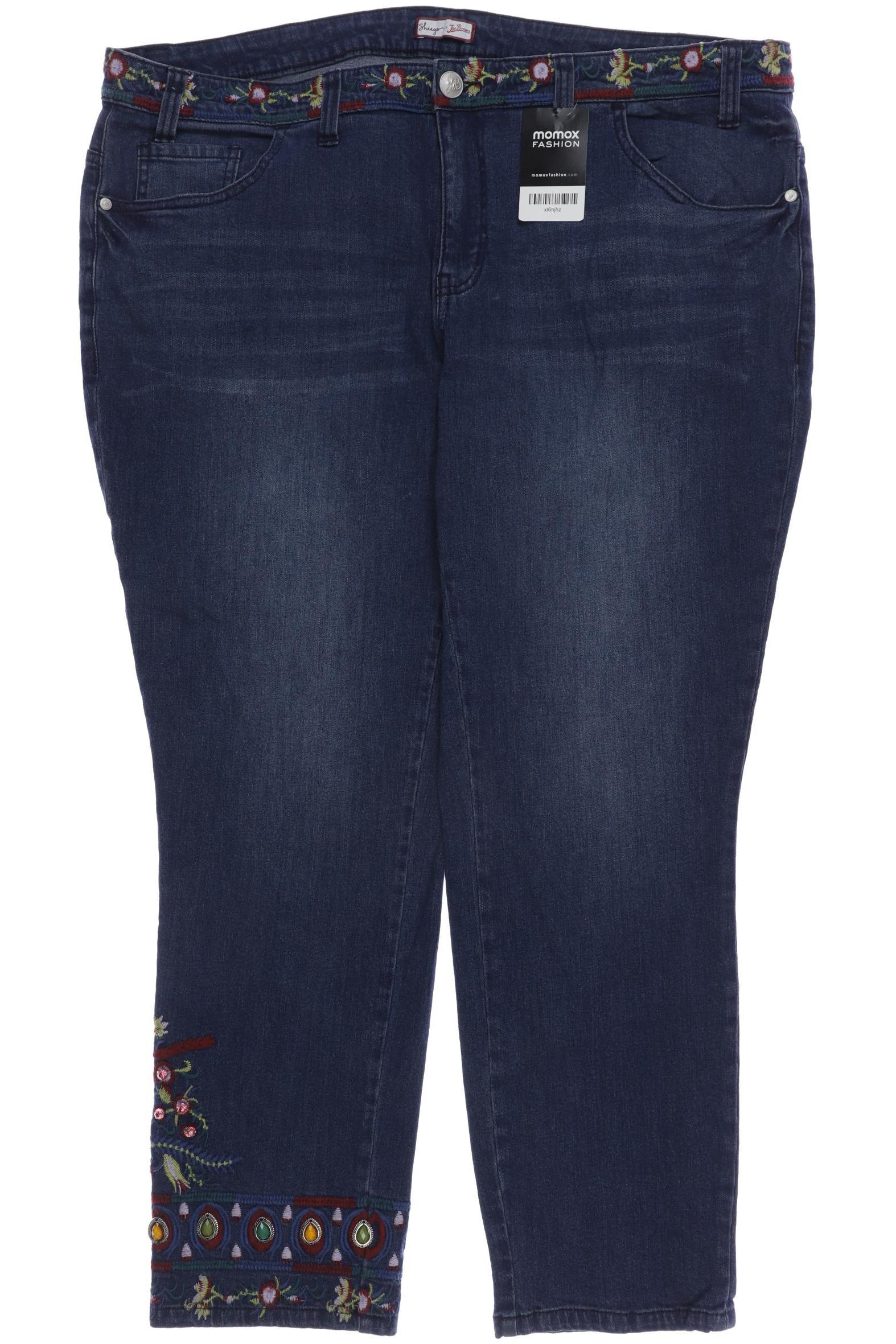 

sheego Damen Jeans, blau, Gr. 50