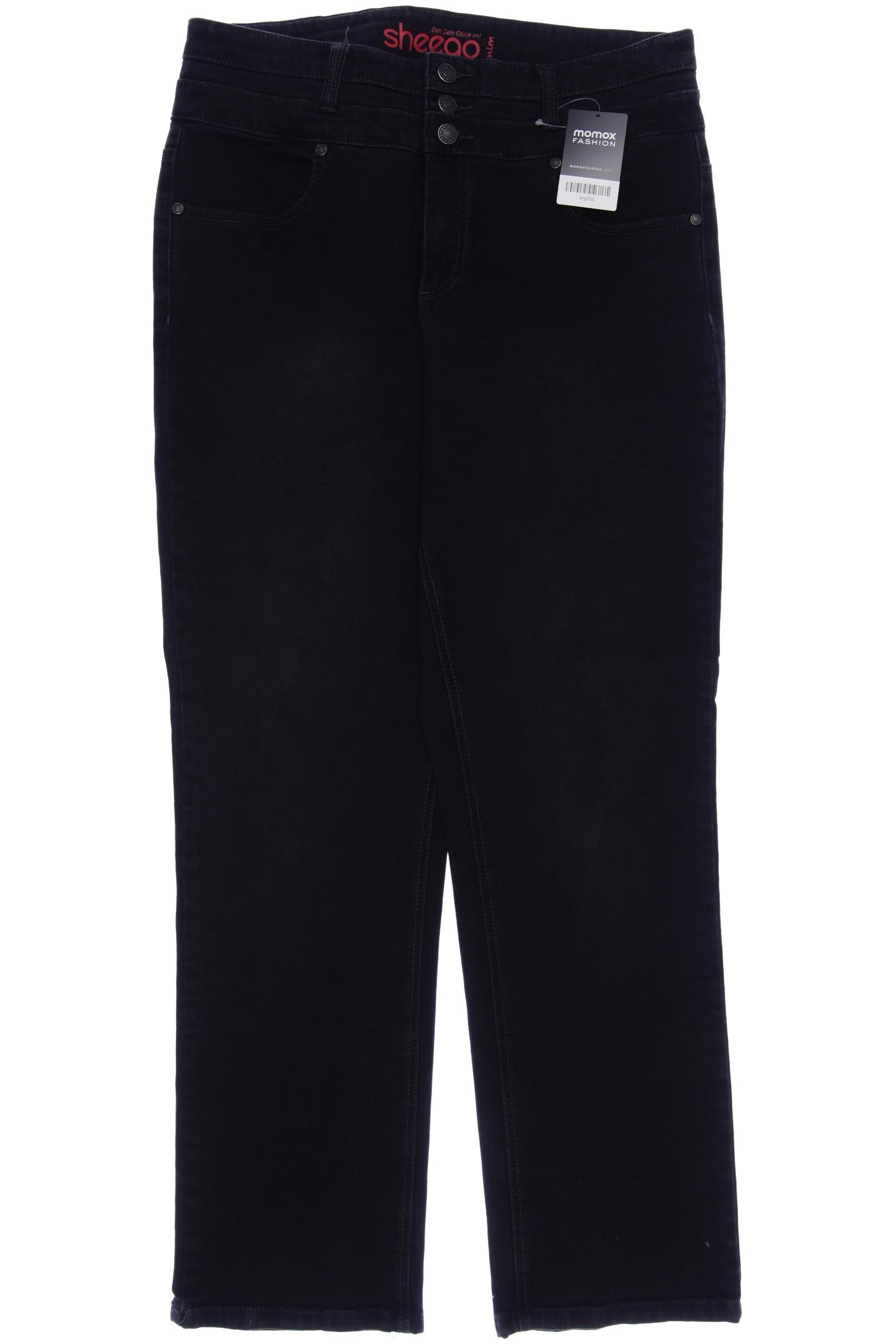 

sheego Damen Jeans, schwarz