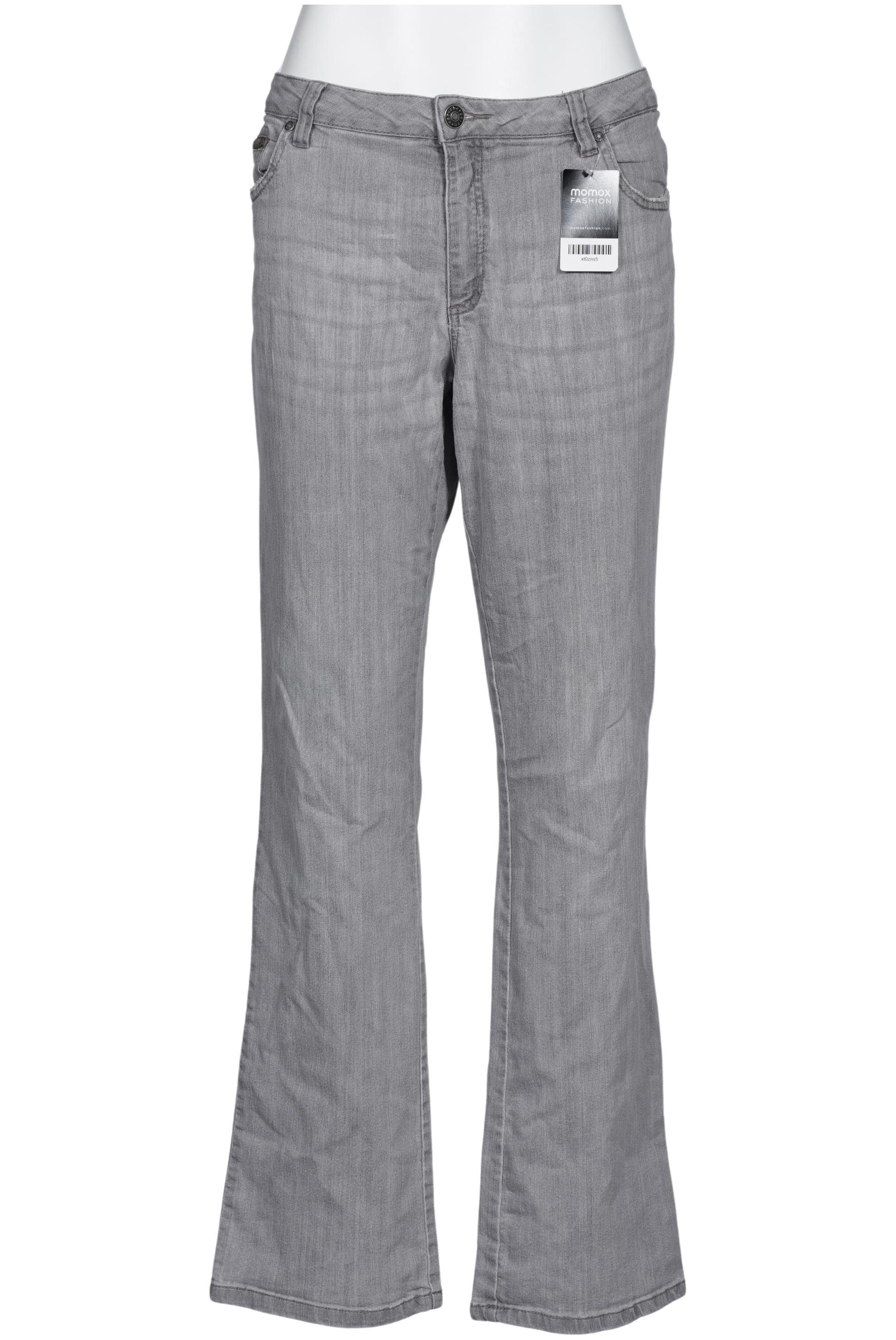 

sheego Damen Jeans, grau, Gr. 92