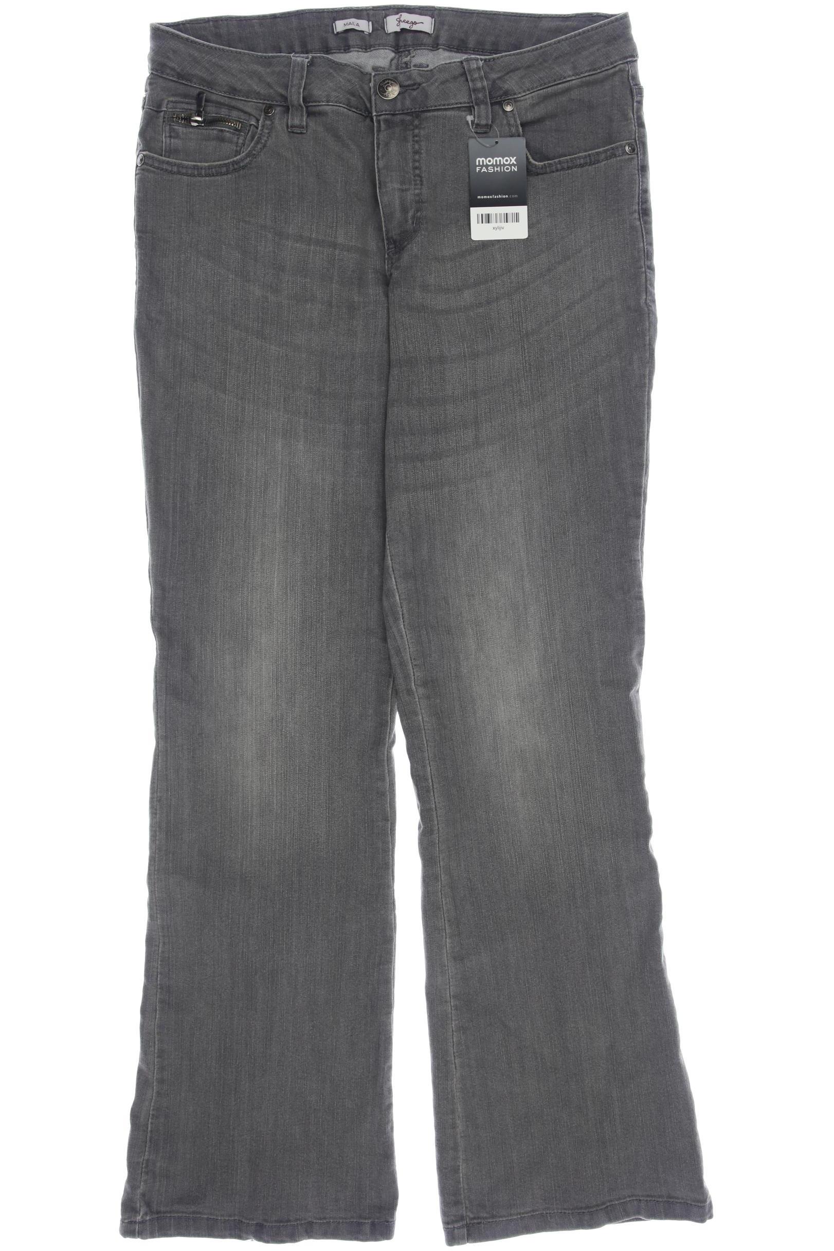 

sheego Damen Jeans, grau, Gr. 42