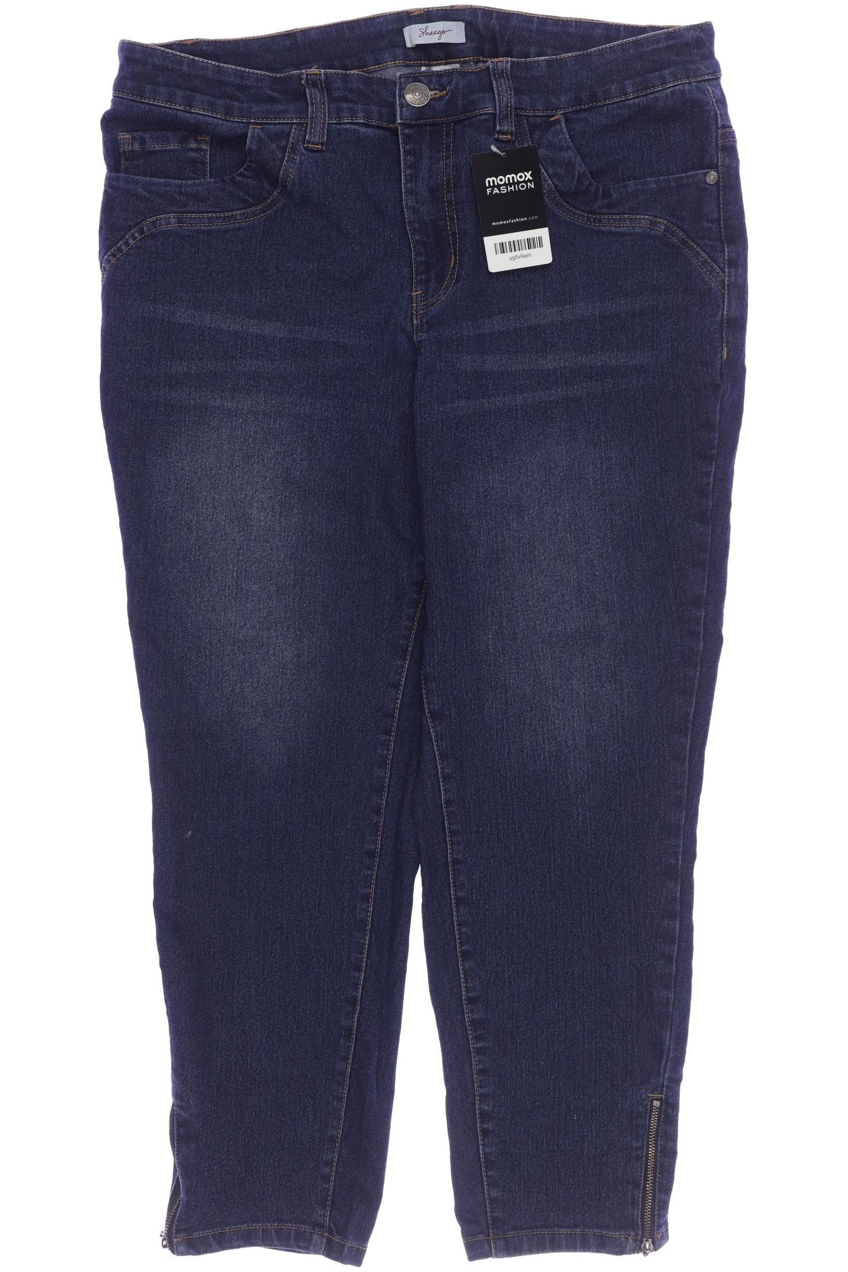 

sheego Damen Jeans, marineblau, Gr. 44